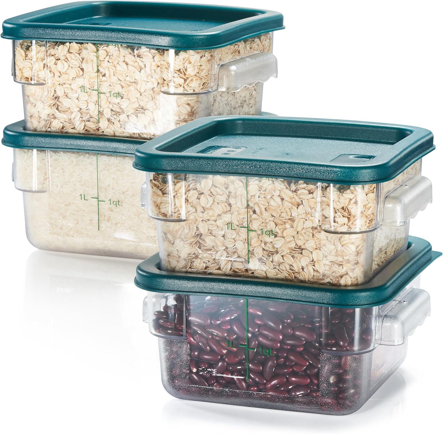 Food Storage Containers With Lids - 4 Pack Food Storage Container with