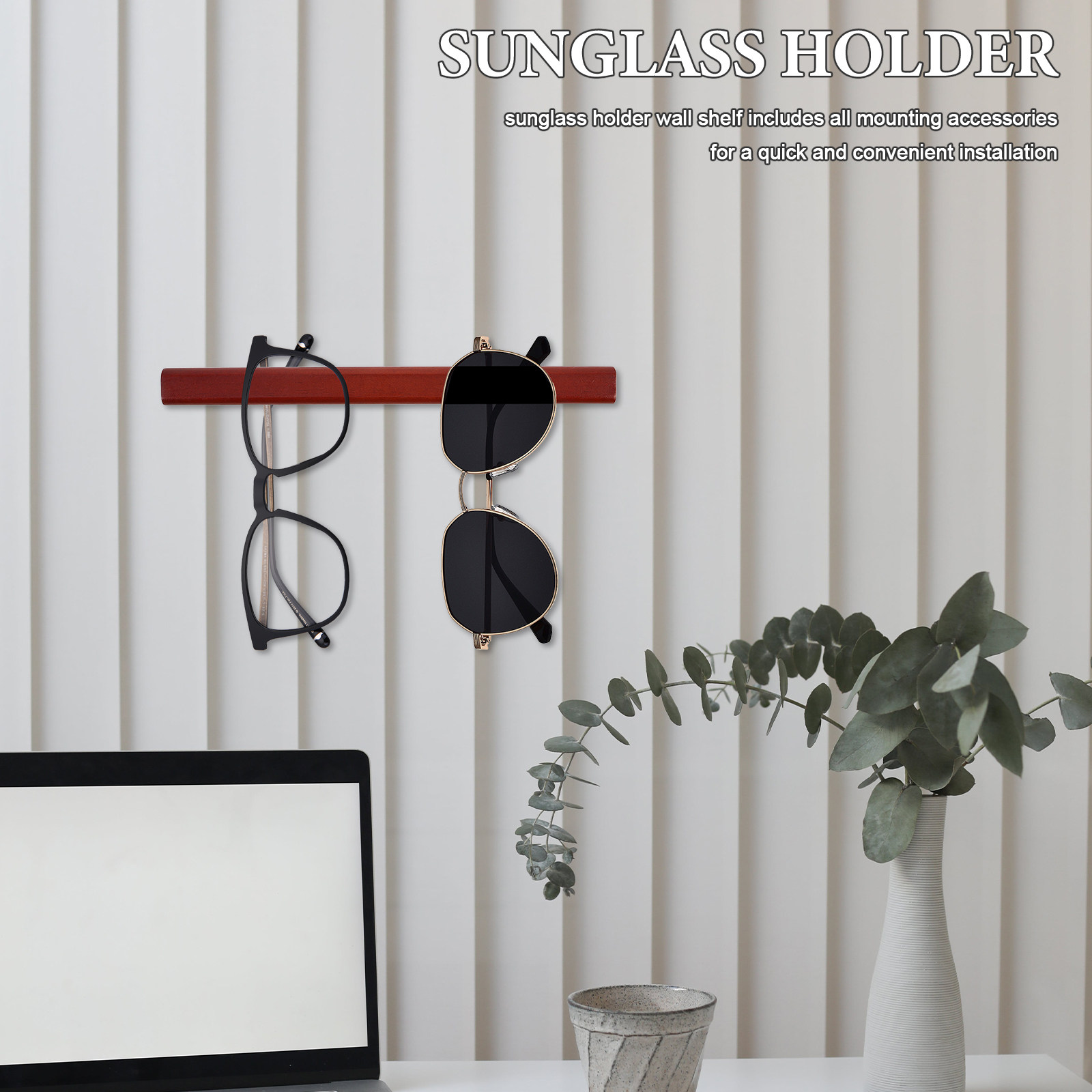 Food Storage And Safety - Wall Mounted Wooden Sunglasses Holder Organizer