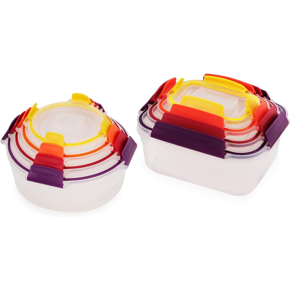 Food Storage Plastic - 16-piece Plastic BPA Free Food Storage