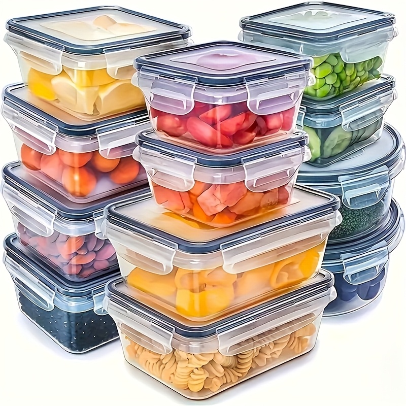 Food Storage Organization - 8Pcs Set Includes 4 Containers and