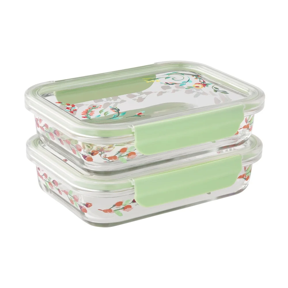 Food Storage Glass Container Set - Airtight Glass Food Storage Containers Set