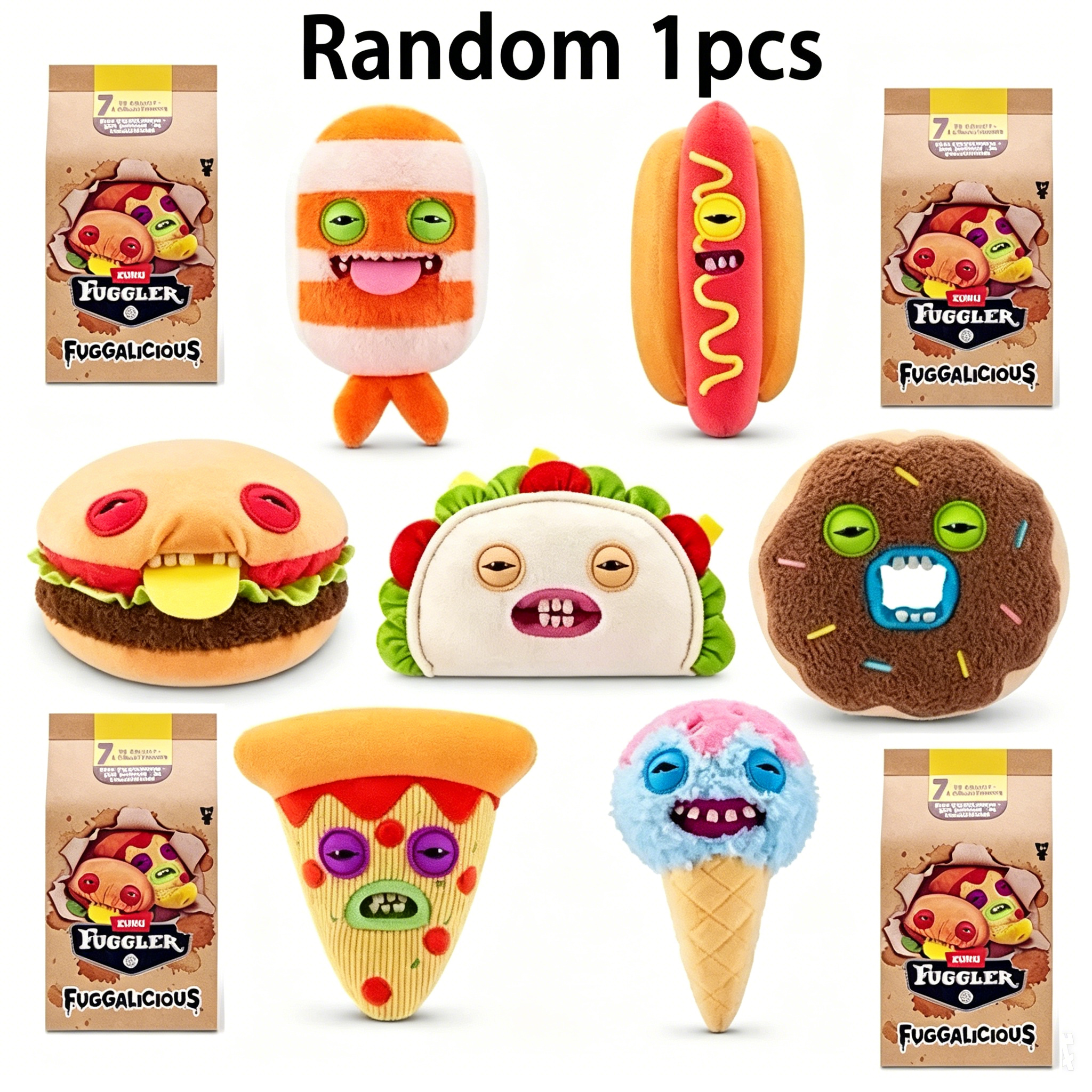 Food Storage Pet - Fuggler Blind Box Toys Hamburger Pizza