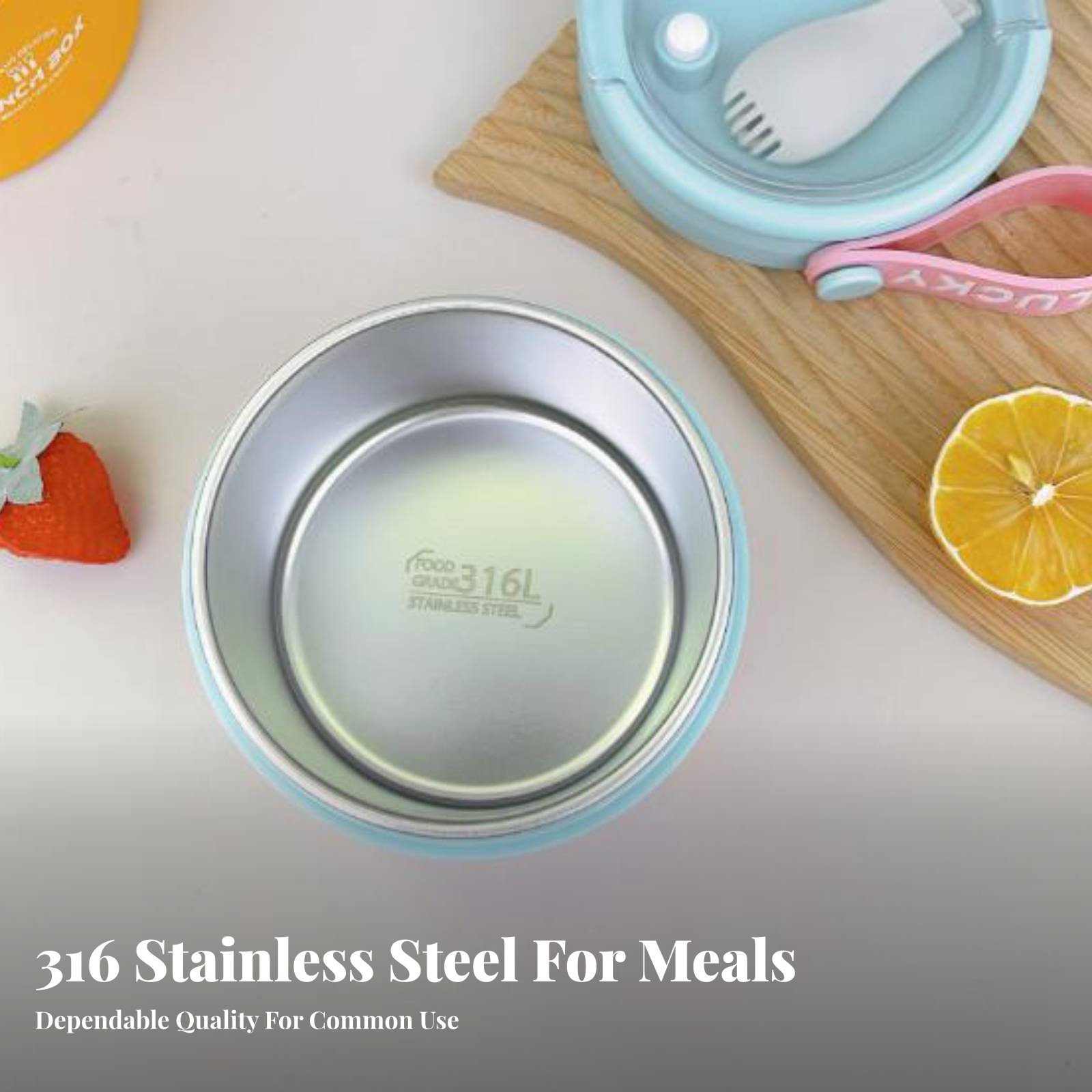 Stainless Lunch Box - Portable Stainless Steel Lunch Box, Microwaveable