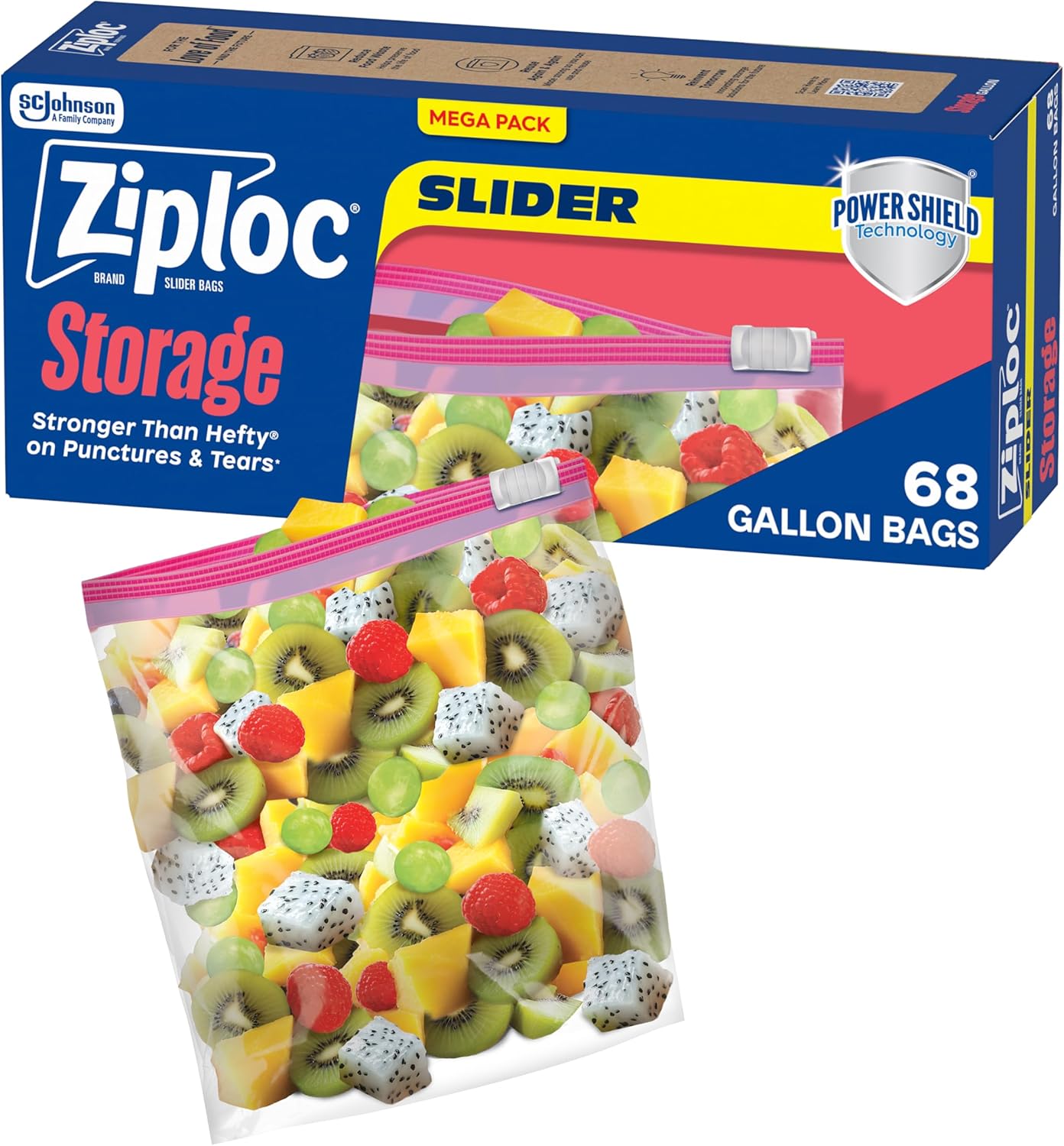 Food Storage Technology - Gallon Food Storage Slider Bags, Power