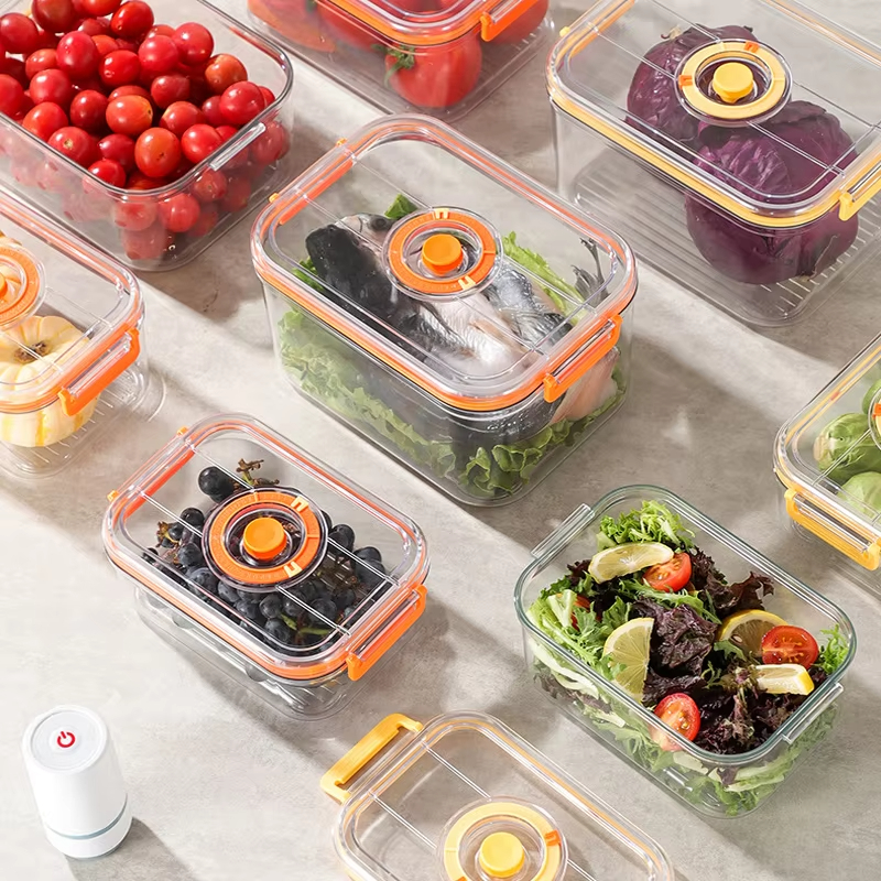 Food Storage Organization - Vacuum Fresh-keeping Box Refrigerator Sealed Canister