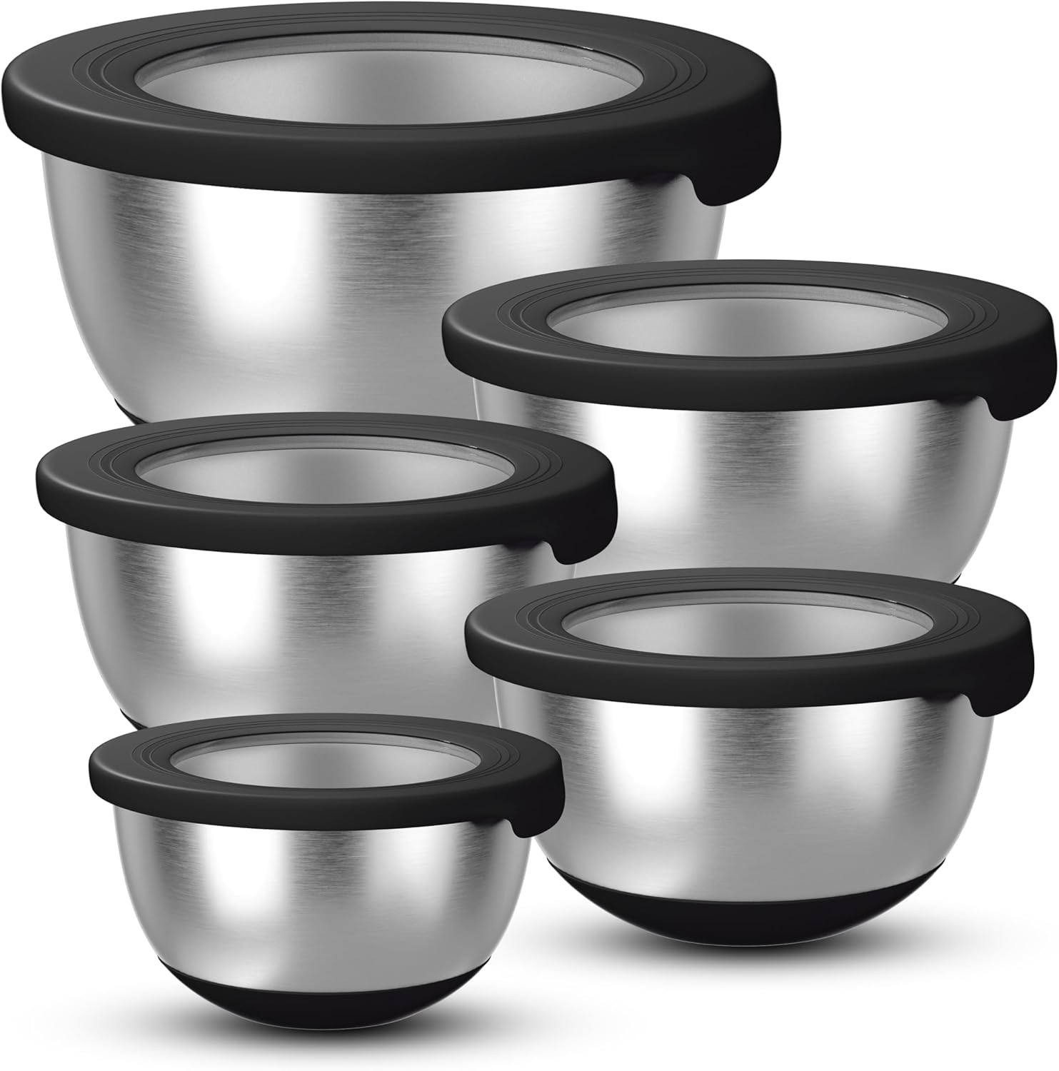 Food Storage Stainless Steel - Stainless Steel Mixing Bowls with Lids,