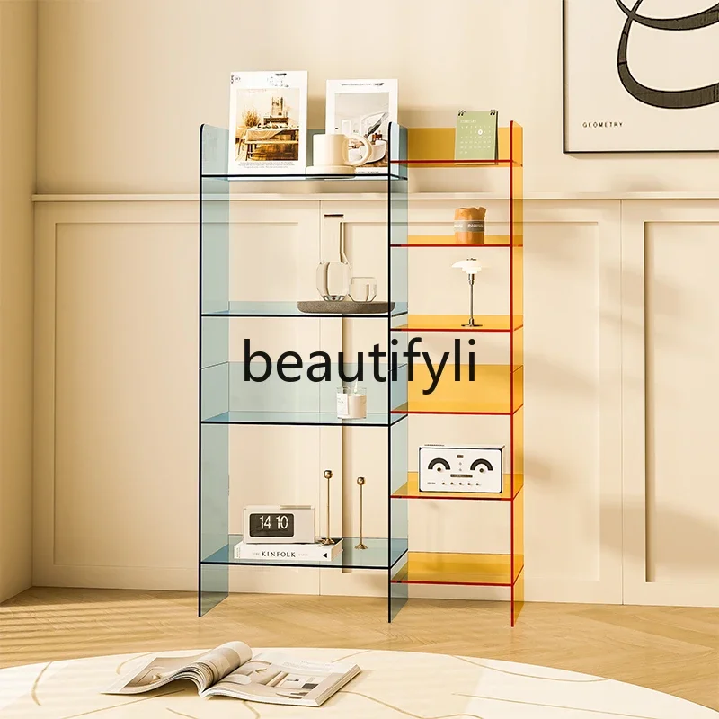 Food Storage Locker - zqq1Acrylic bookshelf high-end floor shelf against