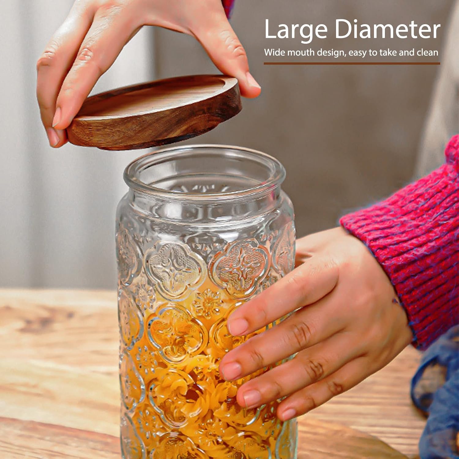 35oz/1000ml Glass Storage Jars - đánh giá và giá Food Storage Organization