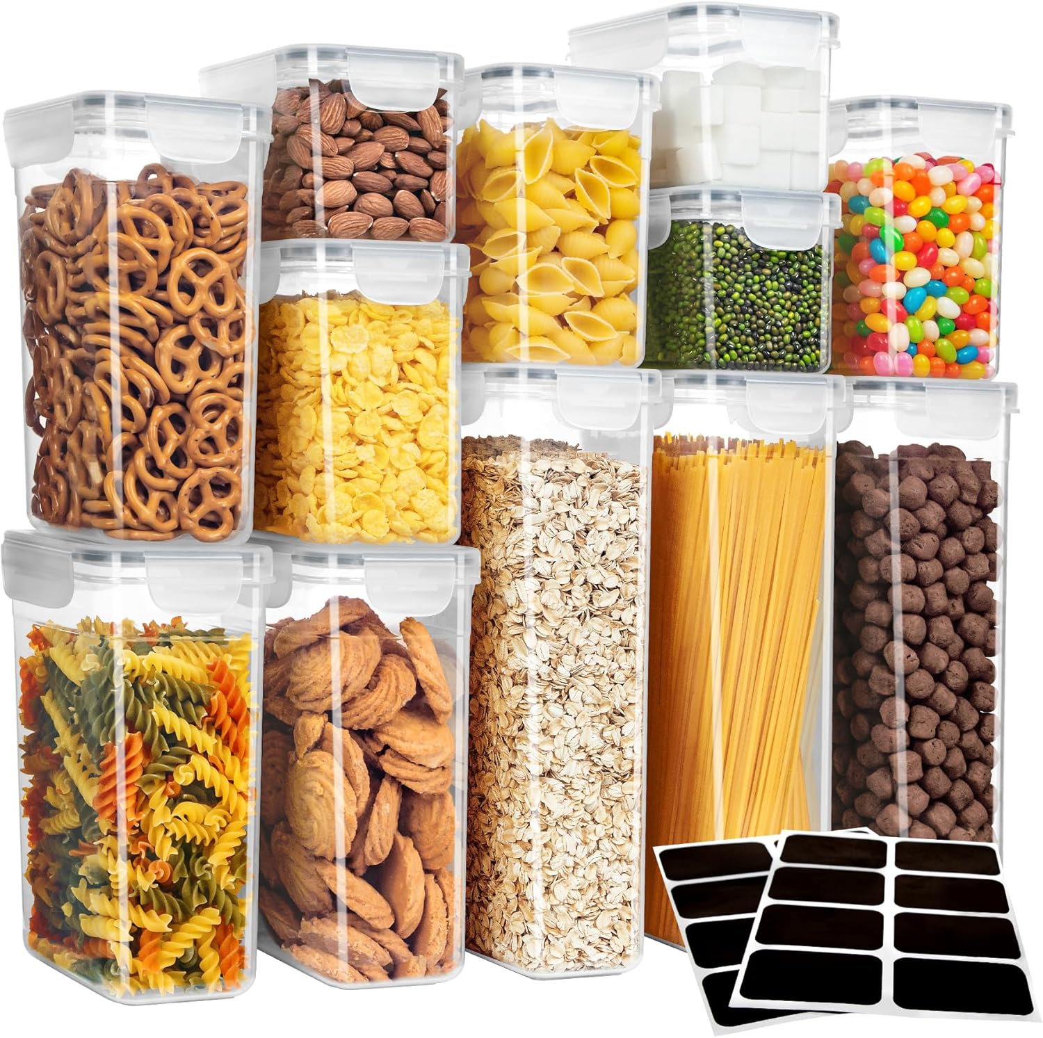 12 Pack Airtight Food Storage  - đánh giá và giá Food Storage Organization