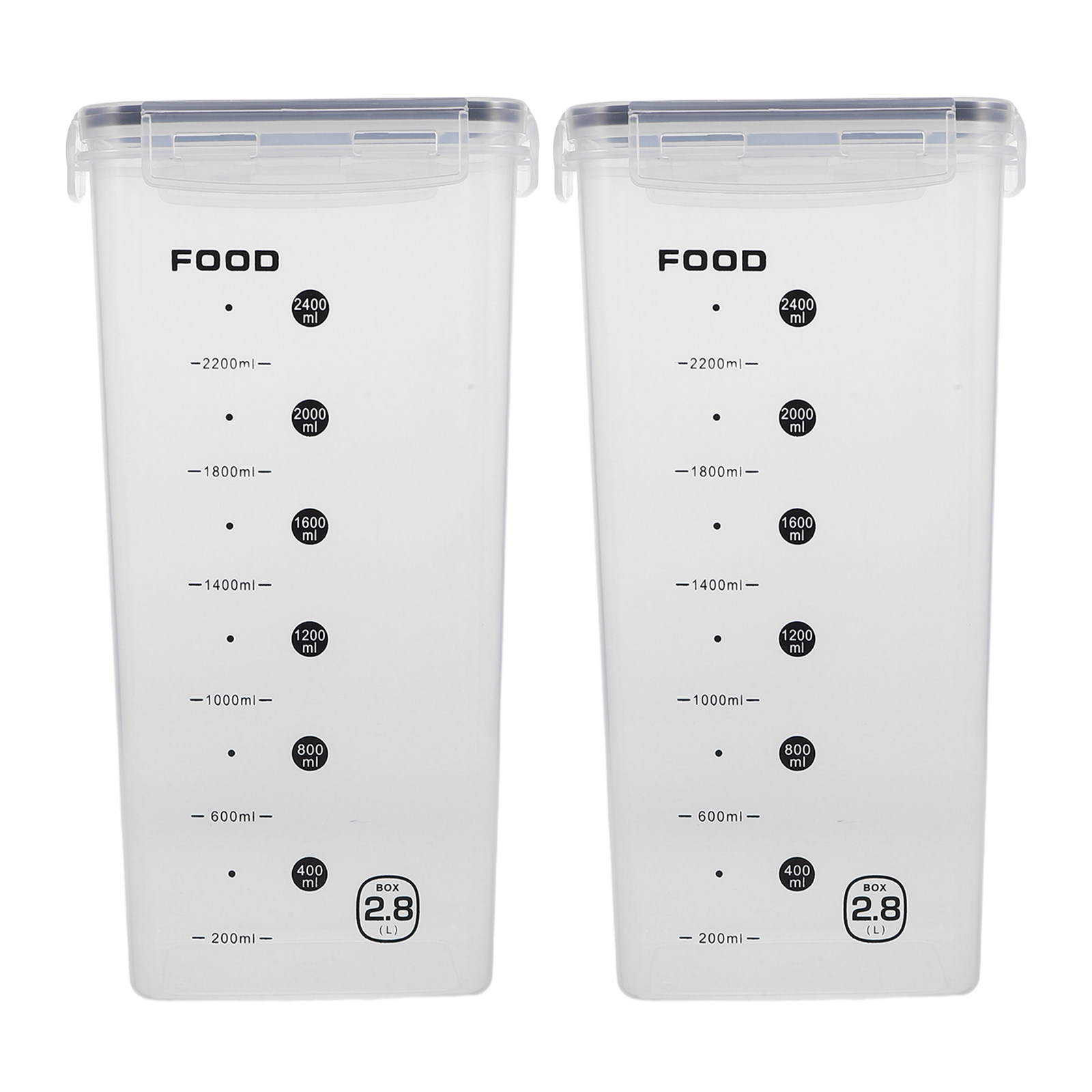 2Pcs Clear Grain Storage Box A - đánh giá và giá Food Storage Box Plastic