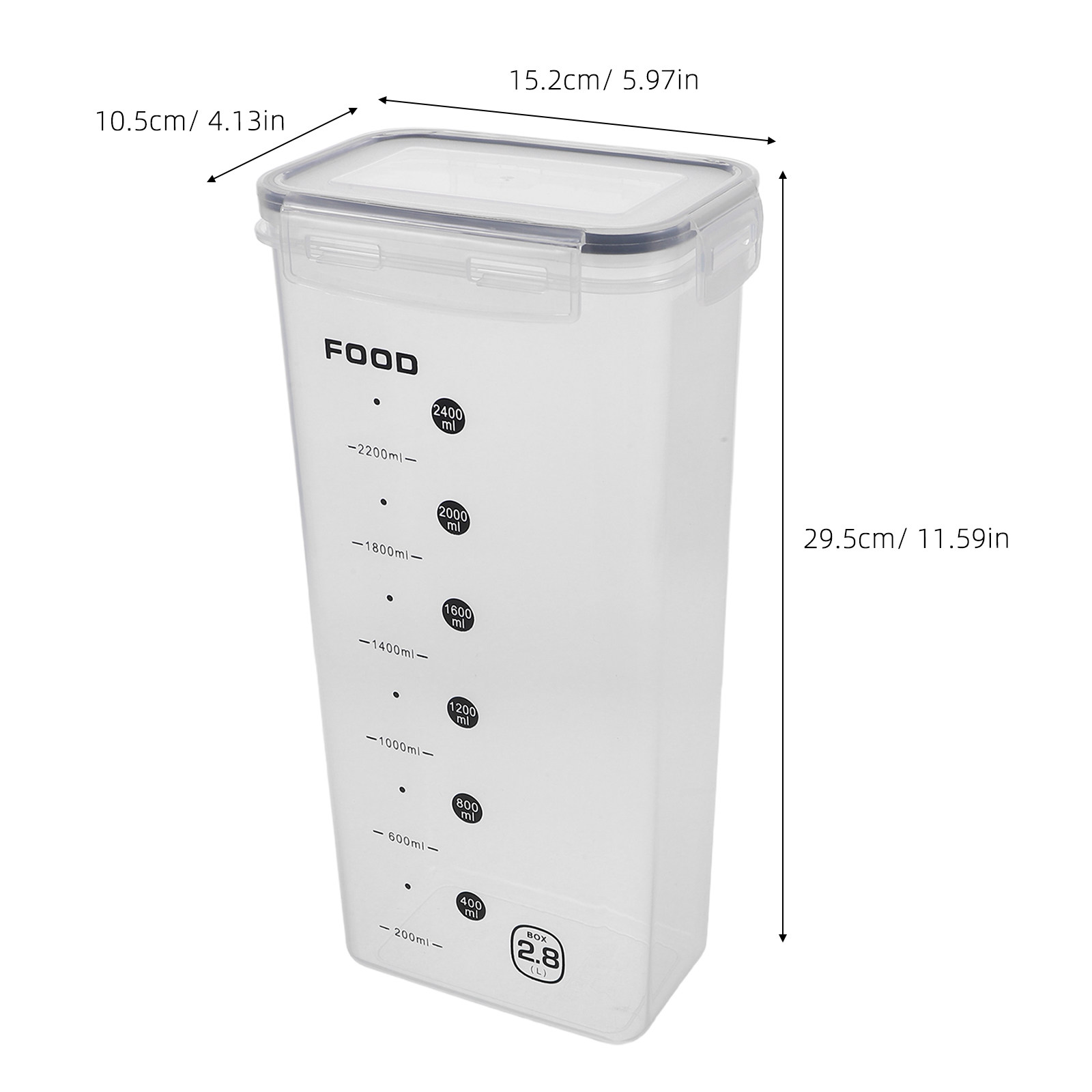 2Pcs Clear Grain Storage Box A - đánh giá và giá Food Storage Box Plastic