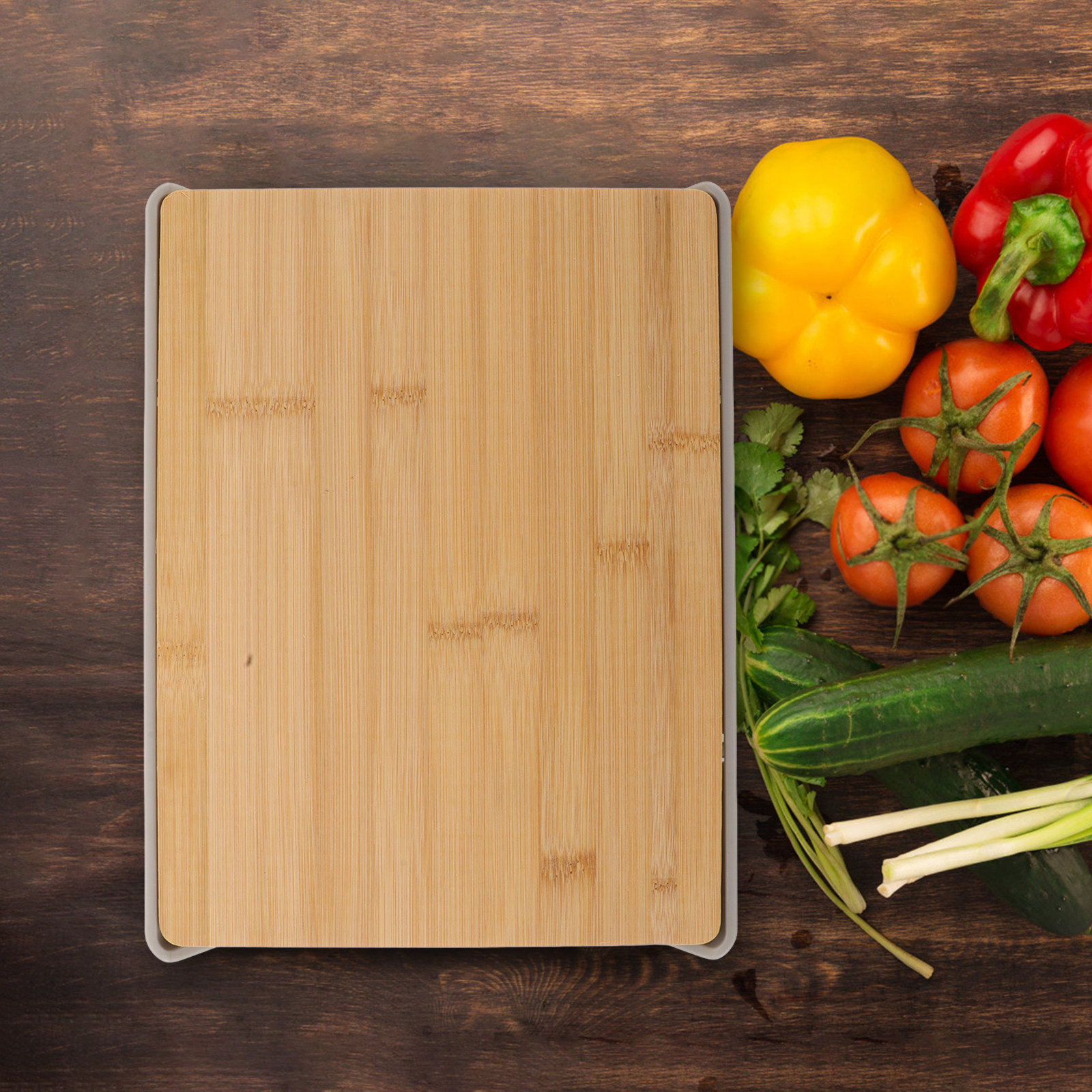 Bamboo Cutting Board with Pull - đánh giá và giá Food Storage Plastic