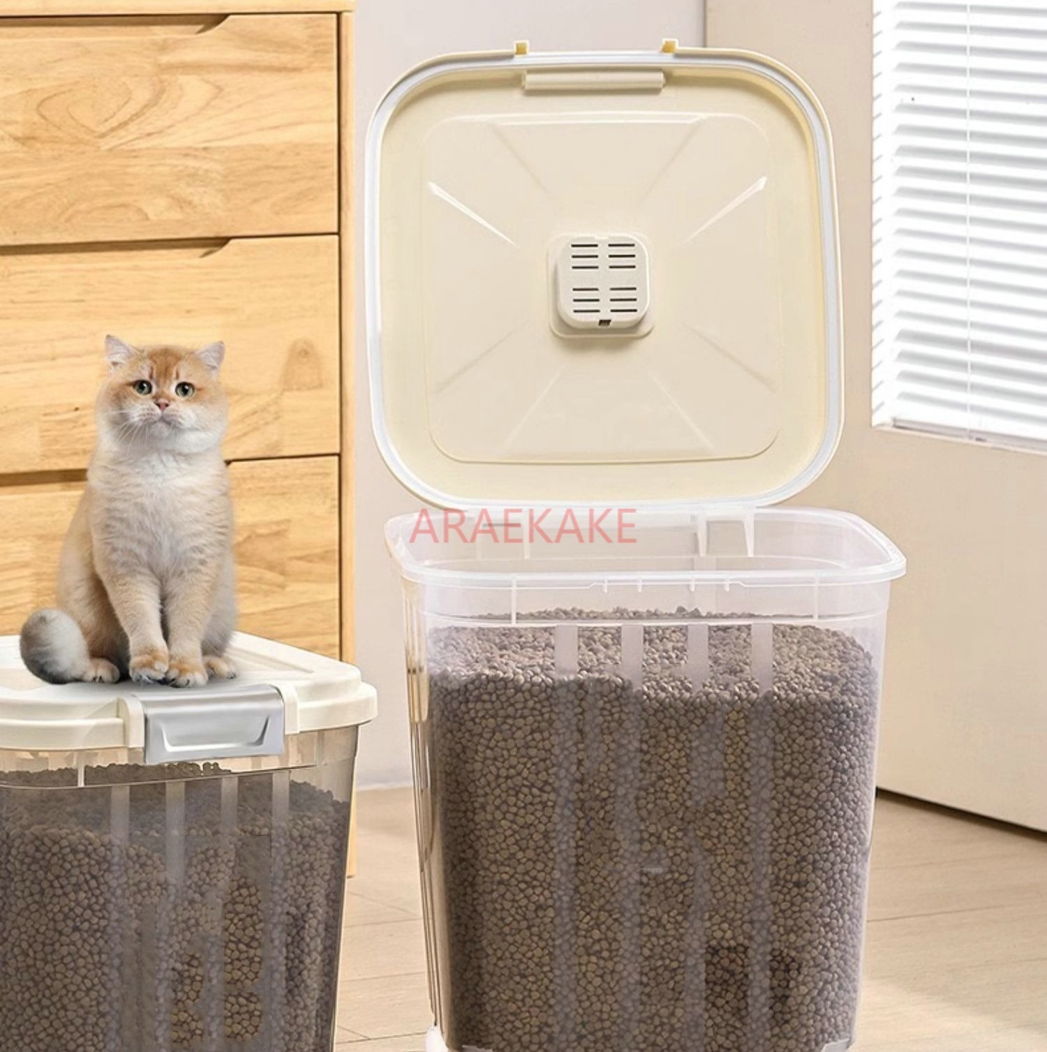 Cat food storage bucket, dog f - đánh giá và giá Food Storage Pet