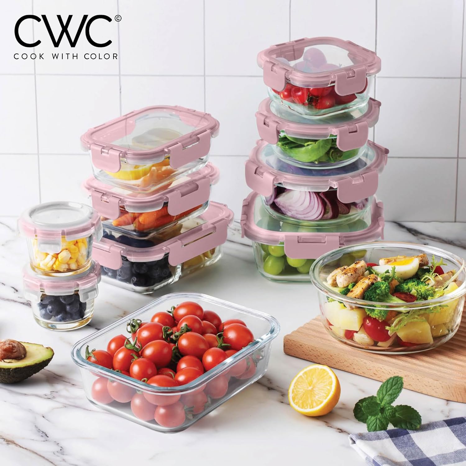 32-Pc Borosilicate Glass Food  - đánh giá và giá Food Storage Glass Container Set