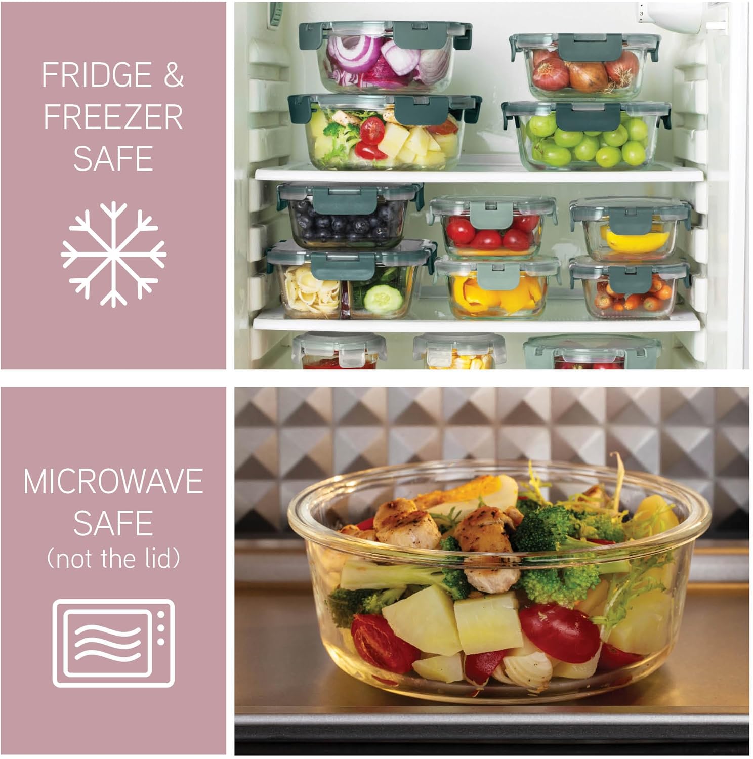 32-Pc Borosilicate Glass Food  - đánh giá và giá Food Storage Glass Container Set