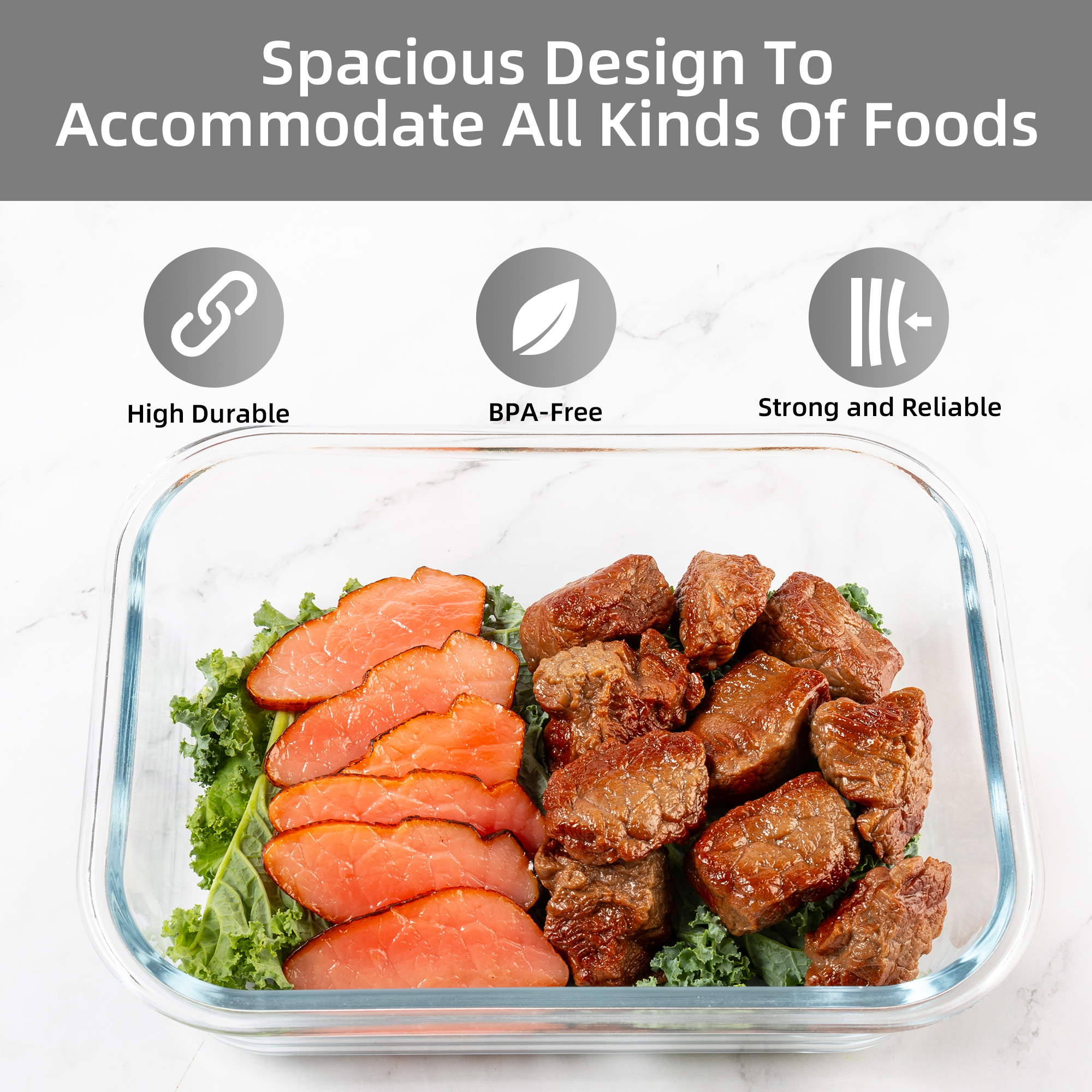 16-Piece Glass Food Storage Co - đánh giá và giá Food Storage Glass Container Set