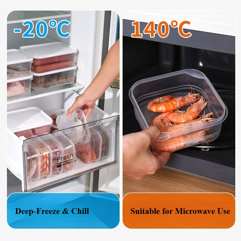Food-Grade Freezing Container  - đánh giá và giá Food Storage Box Plastic