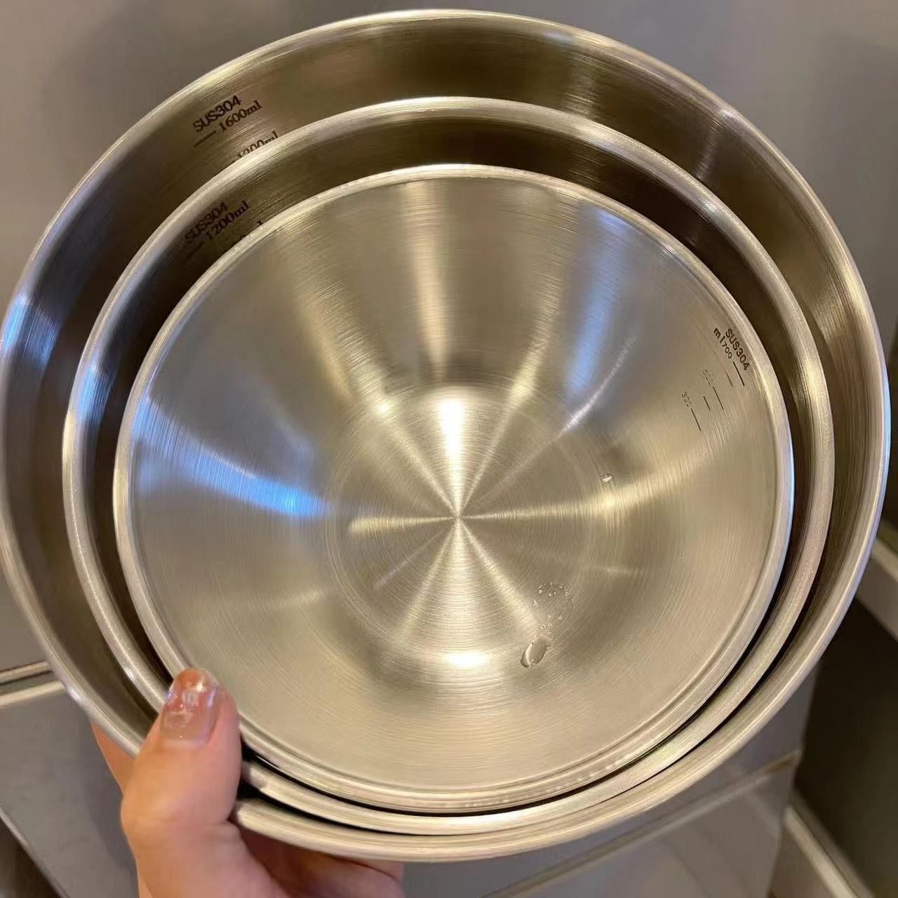 1-3 Stainless Steel Bowl Set w - đánh giá và giá Food Storage Stainless Steel