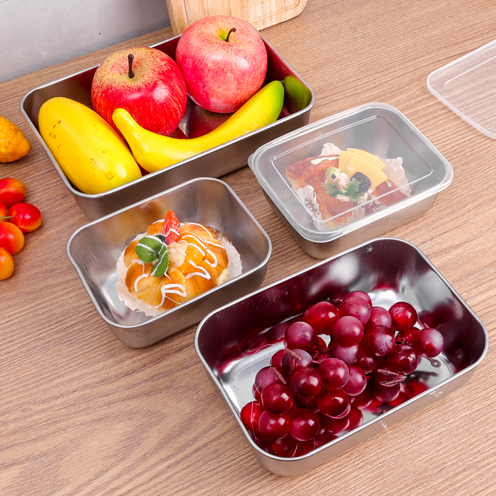 Stainless Steel Food Storage B - đánh giá và giá Stainless Lunch Box
