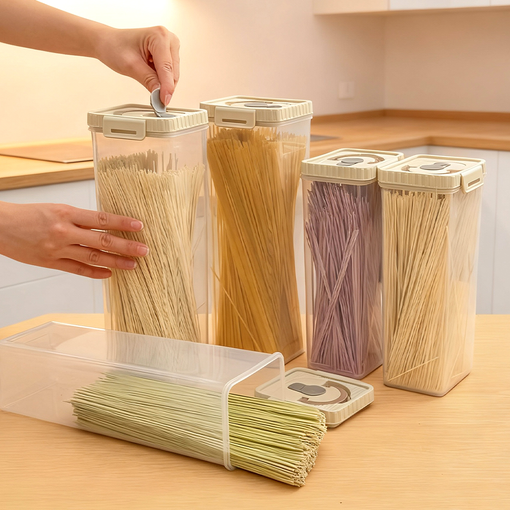 Noodles Sealed Storage Box Wit - đánh giá và giá Food Storage Box Plastic