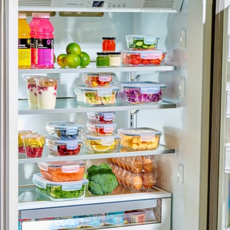 40pc Set Glass Food Storage Co - đánh giá và giá Food Storage Glass Container Set