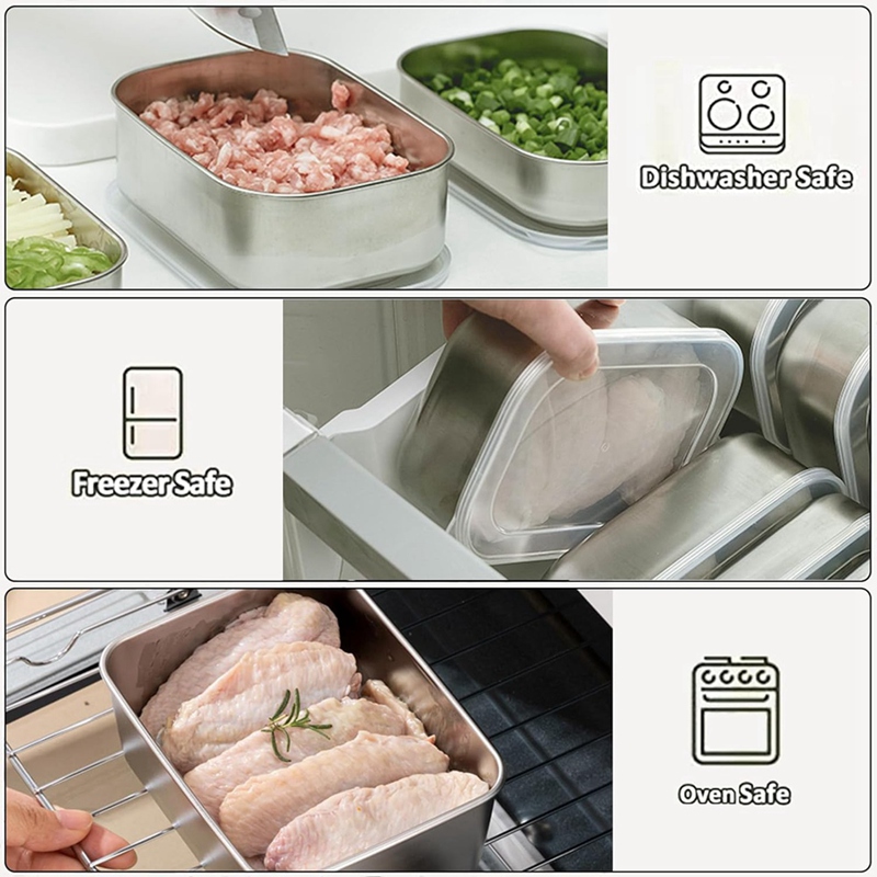 Stainless Steel Containers for - đánh giá và giá Food Storage Containers With Lids