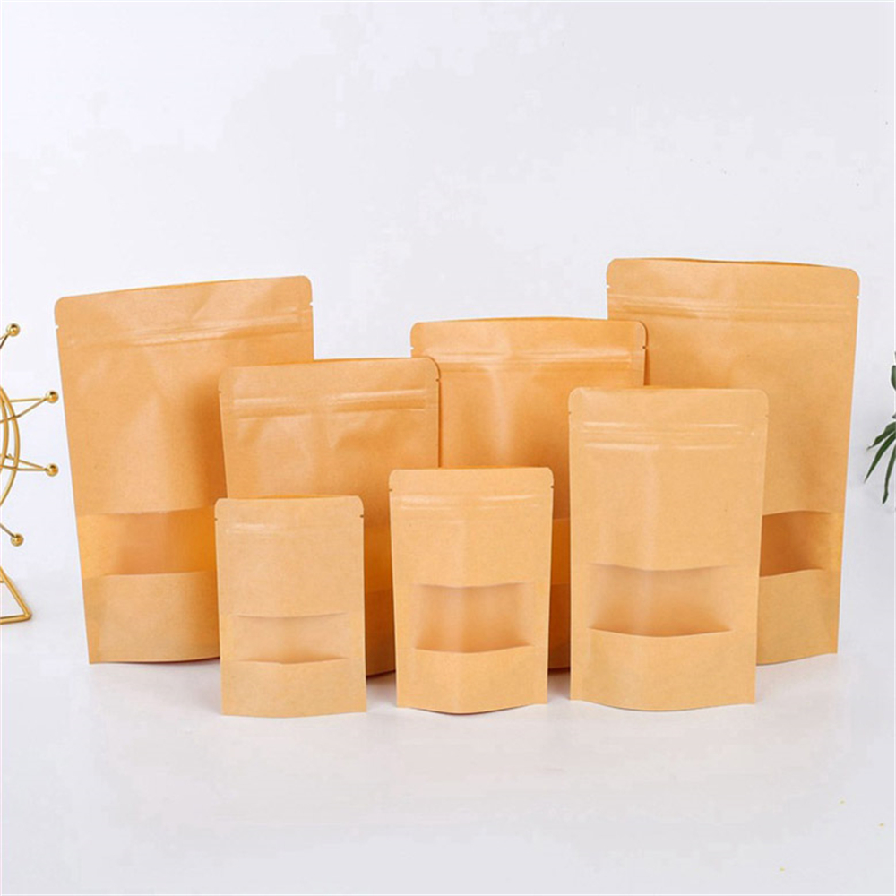 10pcs Zip Lock Kraft Paper Bag - đánh giá và giá Food Storage Year Supply