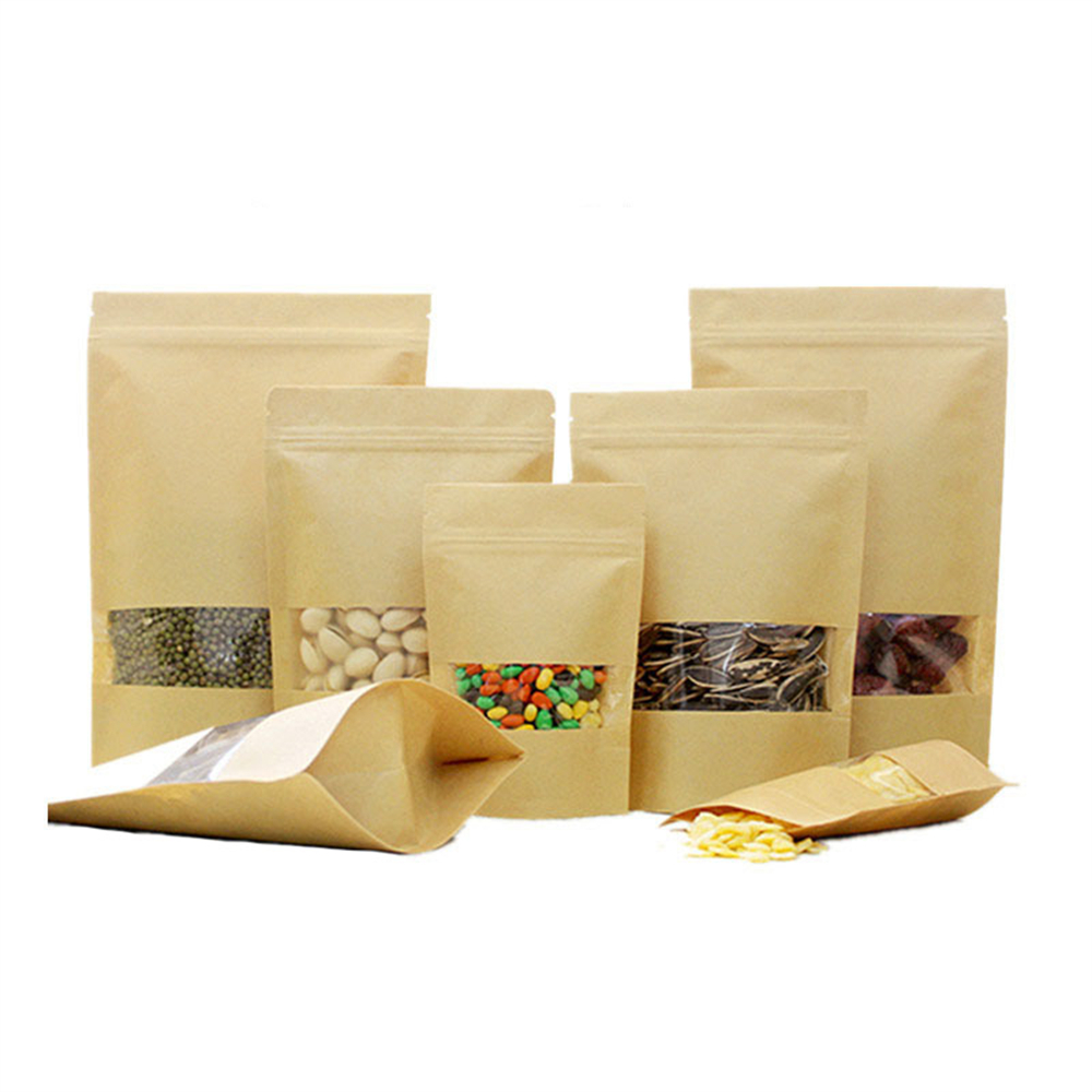 10pcs Zip Lock Kraft Paper Bag - đánh giá và giá Food Storage Year Supply