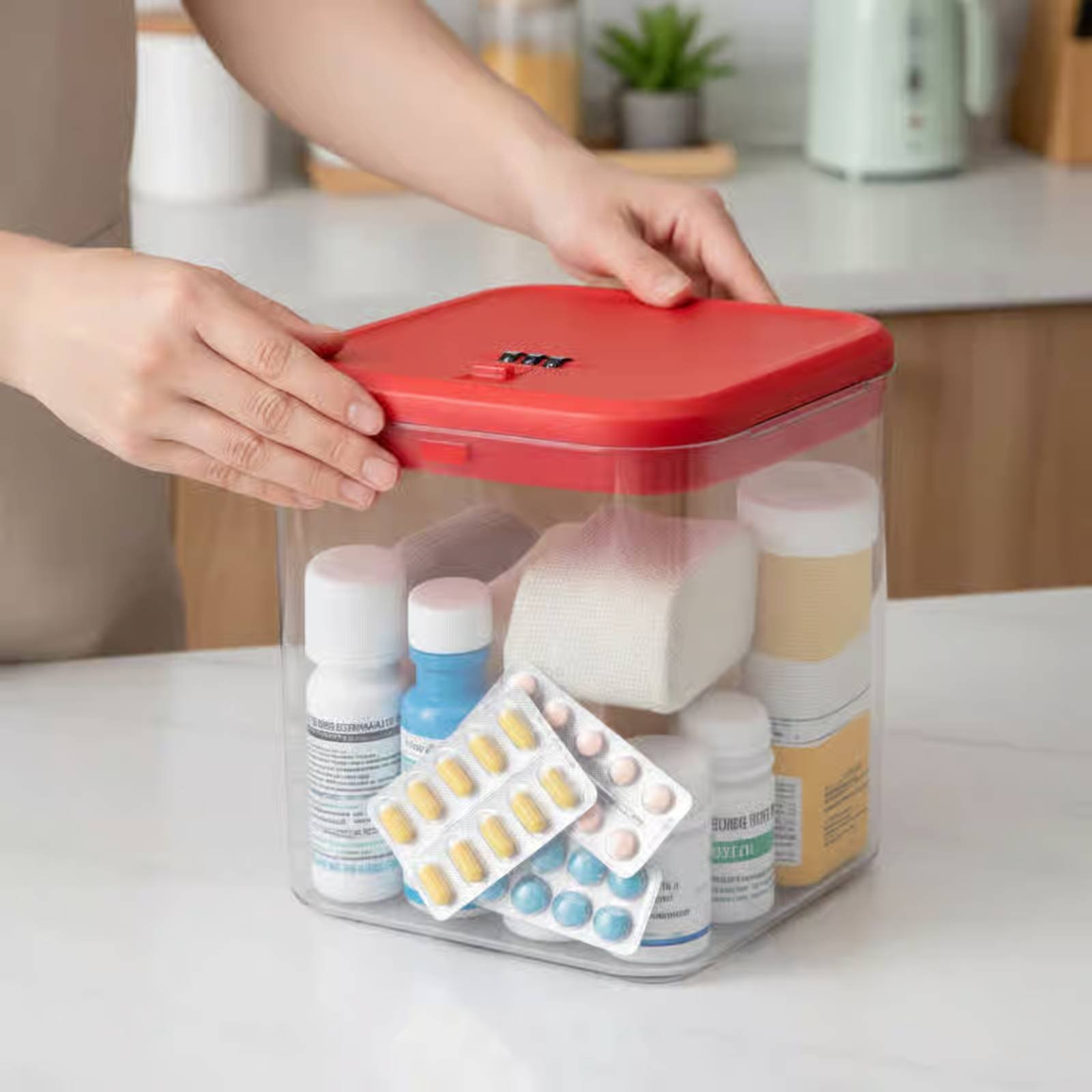 Clear Lockable Box Versatile L - đánh giá và giá Food Storage Box Plastic