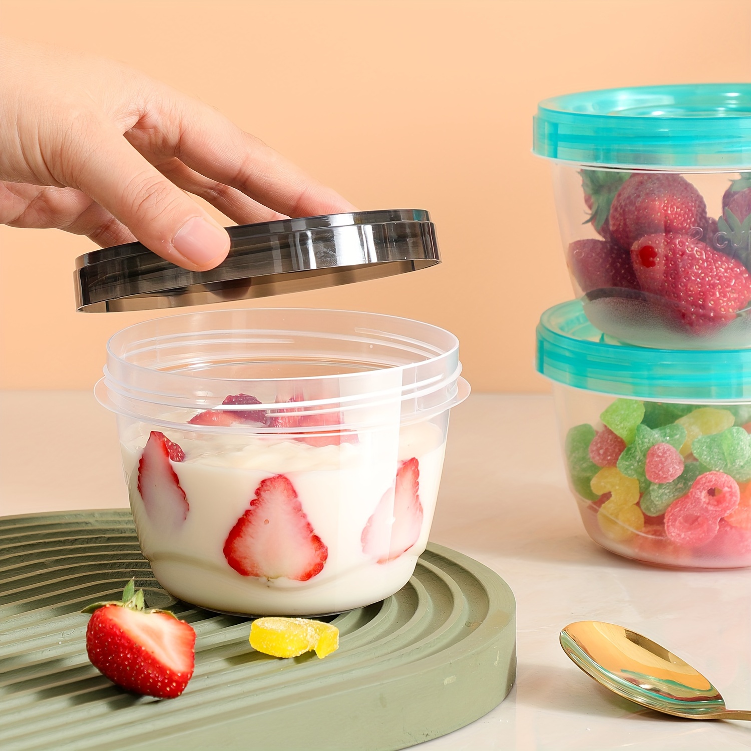 2 Transparent Sealed Food Stor - đánh giá và giá Food Storage Box Plastic
