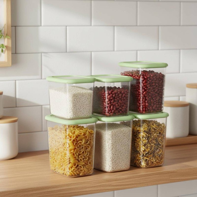 6 Pieces Airtight Food Storage - đánh giá và giá Food Storage Organization