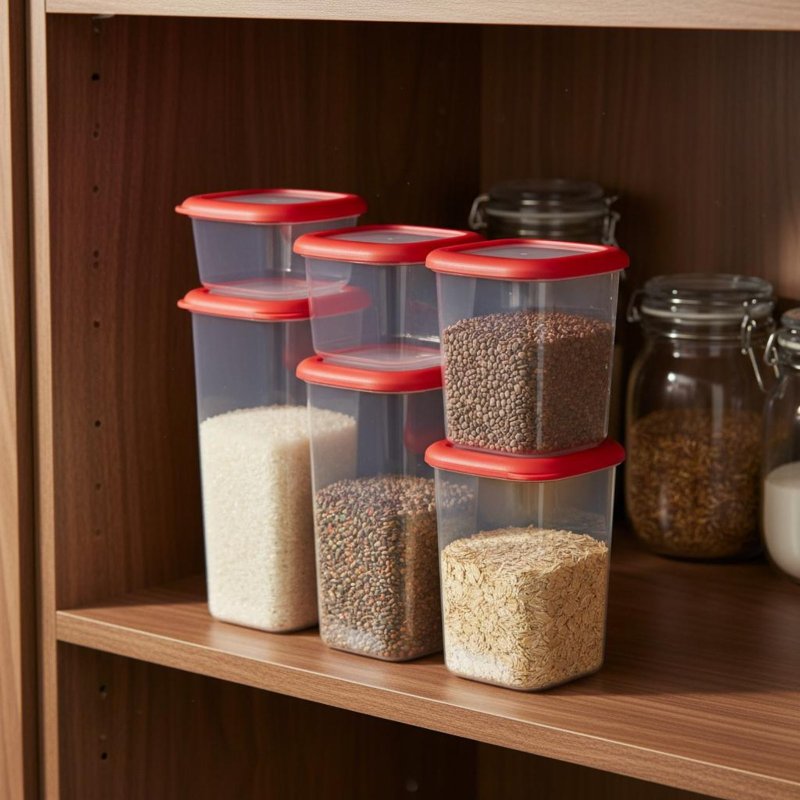 6 Pieces Airtight Food Storage - đánh giá và giá Food Storage Organization