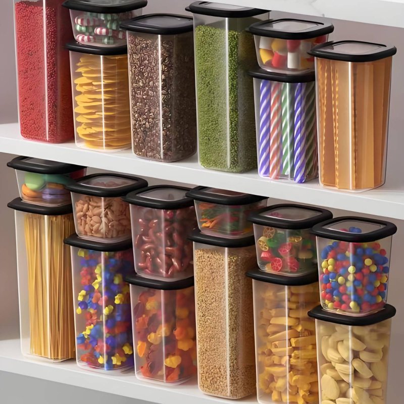 6 Pieces Airtight Food Storage - đánh giá và giá Food Storage Organization