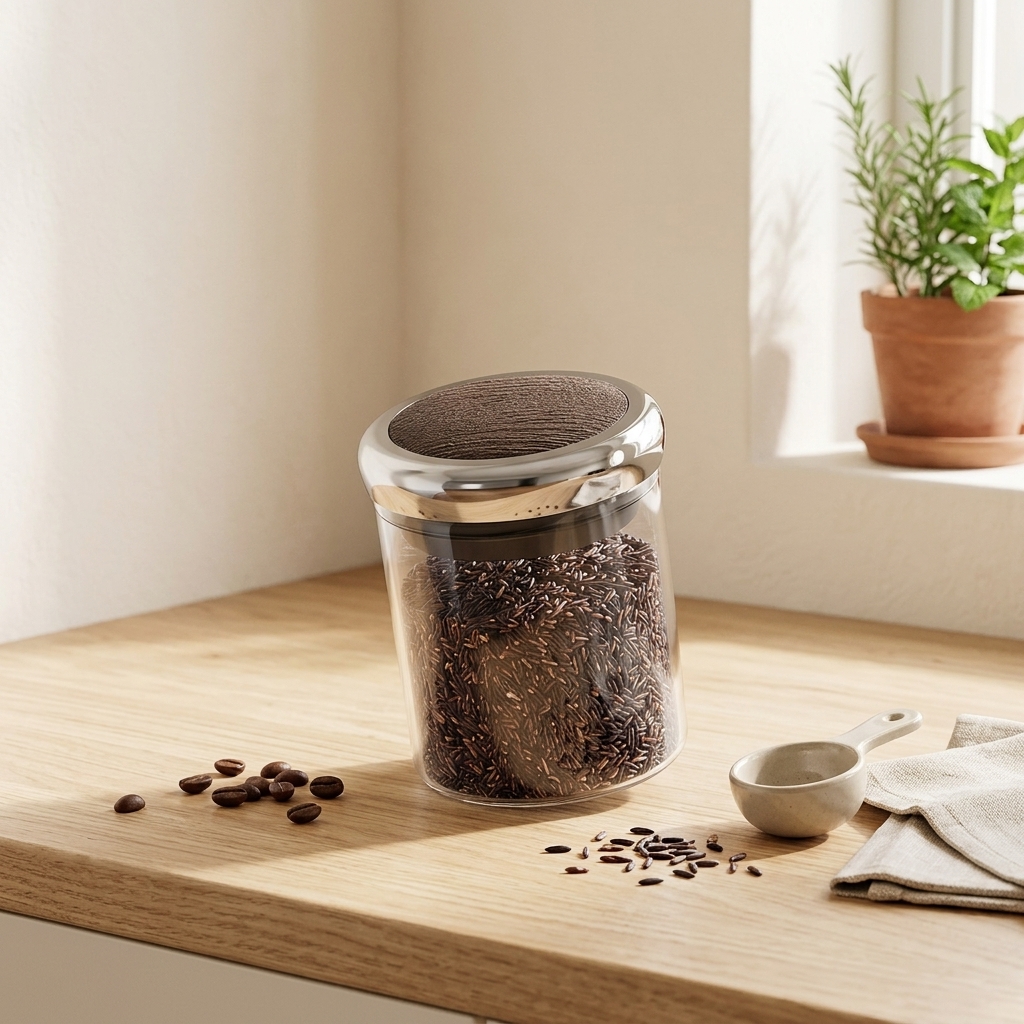 Coffee Bean Storage Jar With V - đánh giá và giá Food Storage Technology