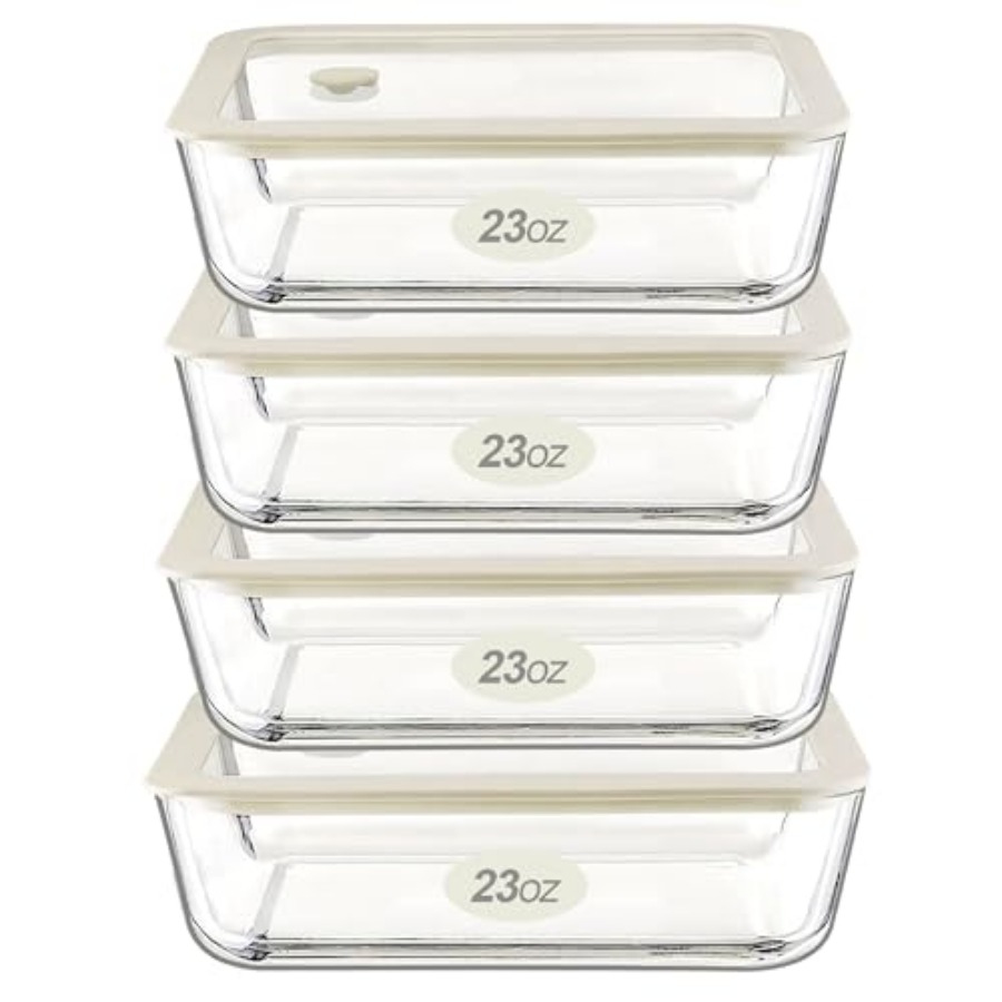 Glass Food Container Set with  - đánh giá và giá Food Storage Glass Container Set