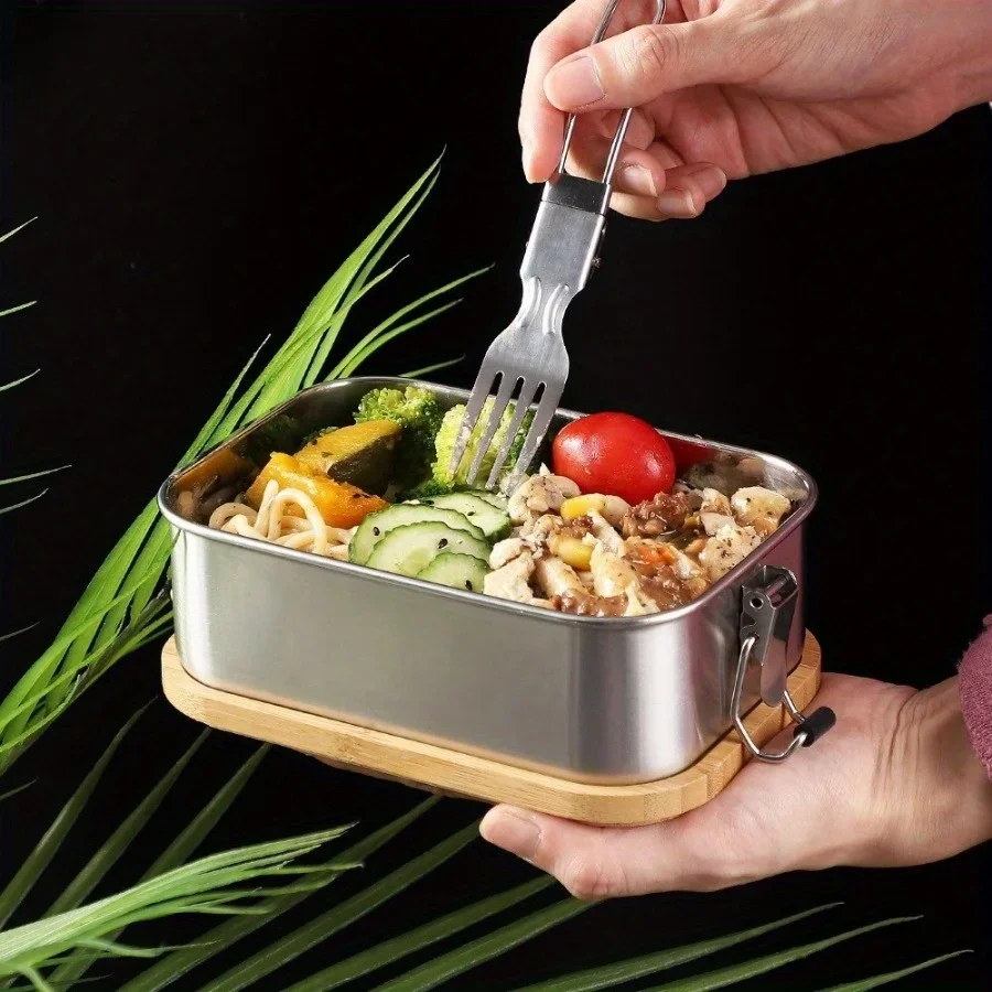 New 304 stainless steel bamboo - đánh giá và giá Stainless Lunch Box