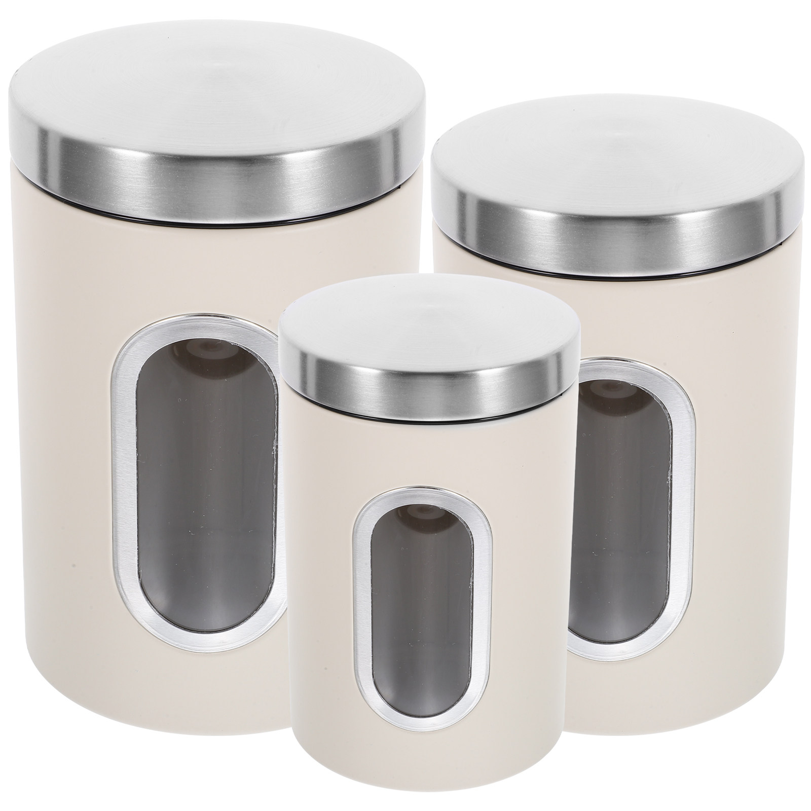 3Pcs Storage Jar Set Airtight  - đánh giá và giá Food Storage Plastic