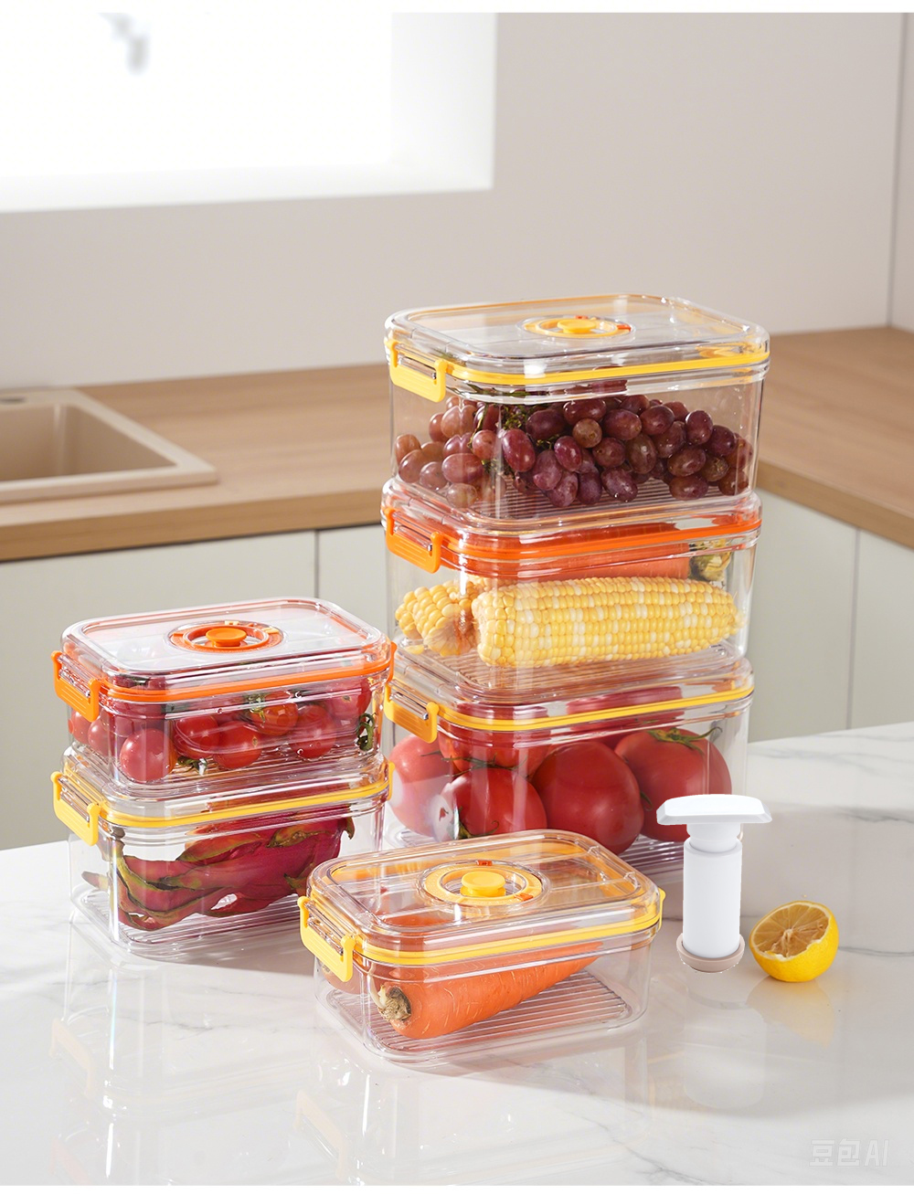 Vacuum Fresh-keeping Box Refri - đánh giá và giá Food Storage Organization