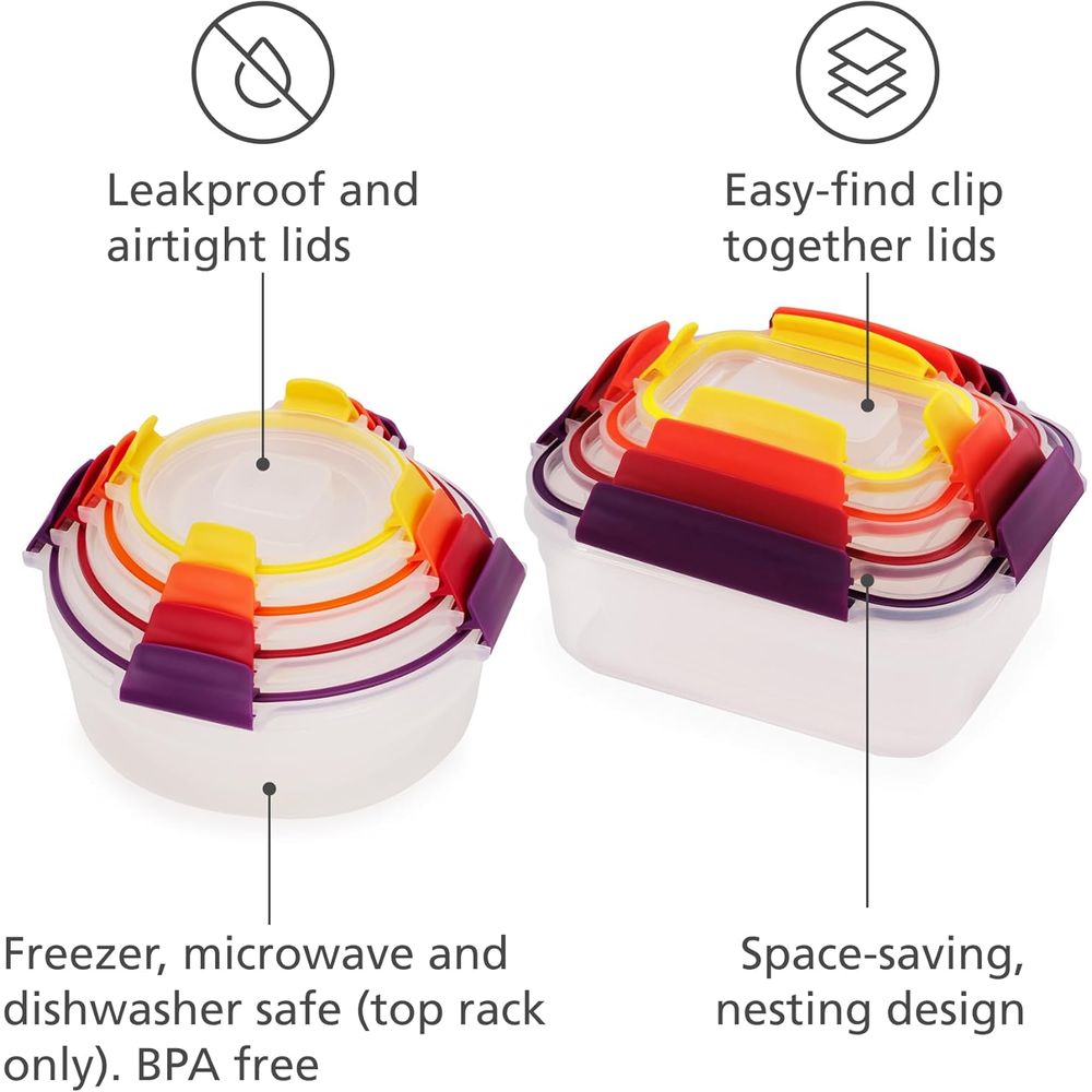 16-piece Plastic BPA Free Food - đánh giá và giá Food Storage Plastic