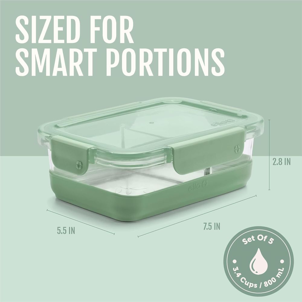 Refresh 3.4 Cup Divided Meal P - đánh giá và giá Food Storage Glass Container Set