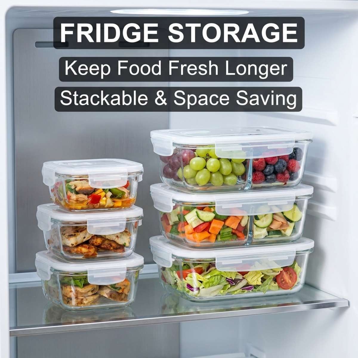 High Borosilicate Glass Lunch  - đánh giá và giá Food Storage Containers With Lids