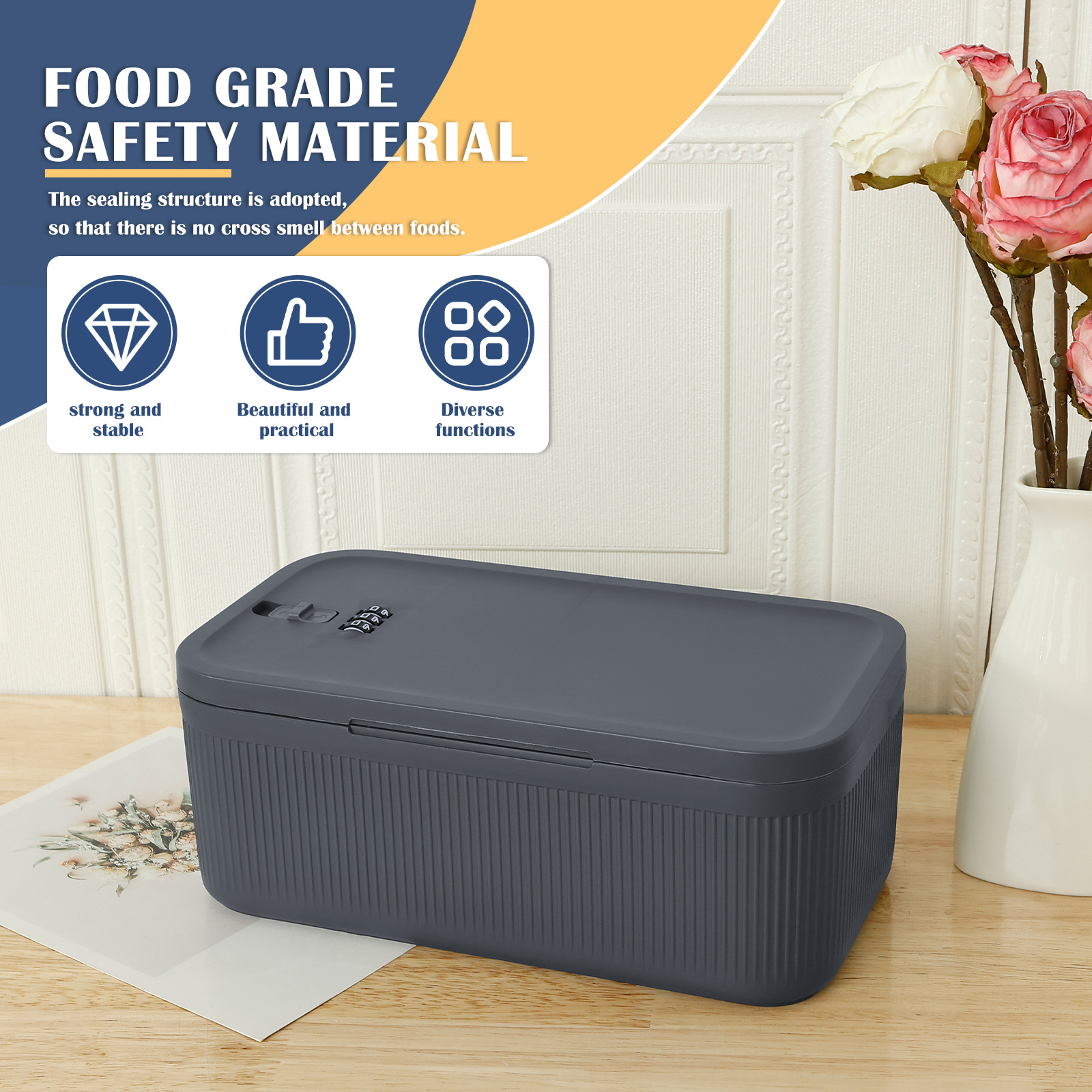 Storage Box with Locker Plasti - đánh giá và giá Food Storage Locker