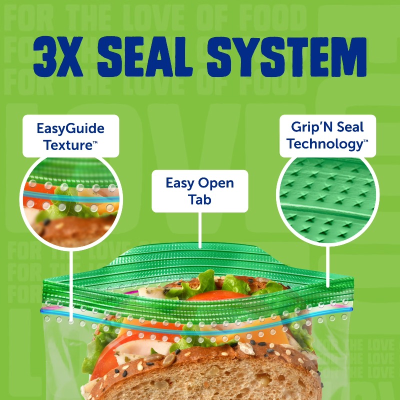 (3 pack) Brand XL Sandwich Bag - đánh giá và giá Food Storage Technology