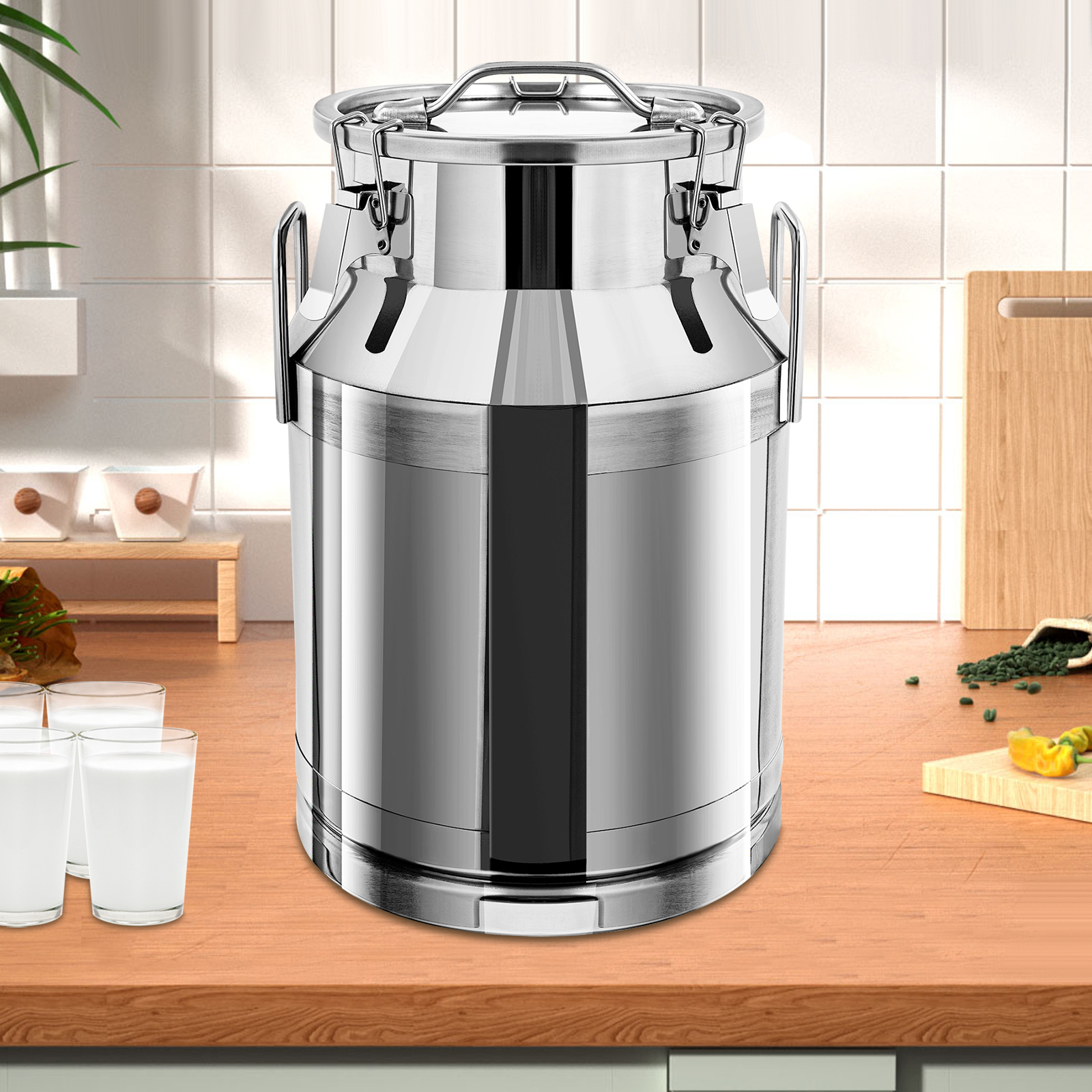 3L Milk Can Stainless Steel Fo - đánh giá và giá Food Storage Stainless Steel