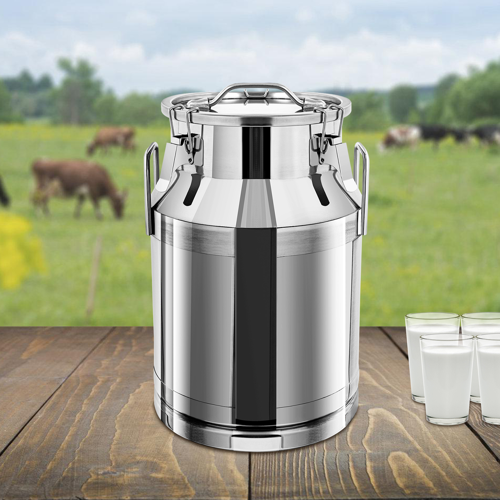 3L Milk Can Stainless Steel Fo - đánh giá và giá Food Storage Stainless Steel
