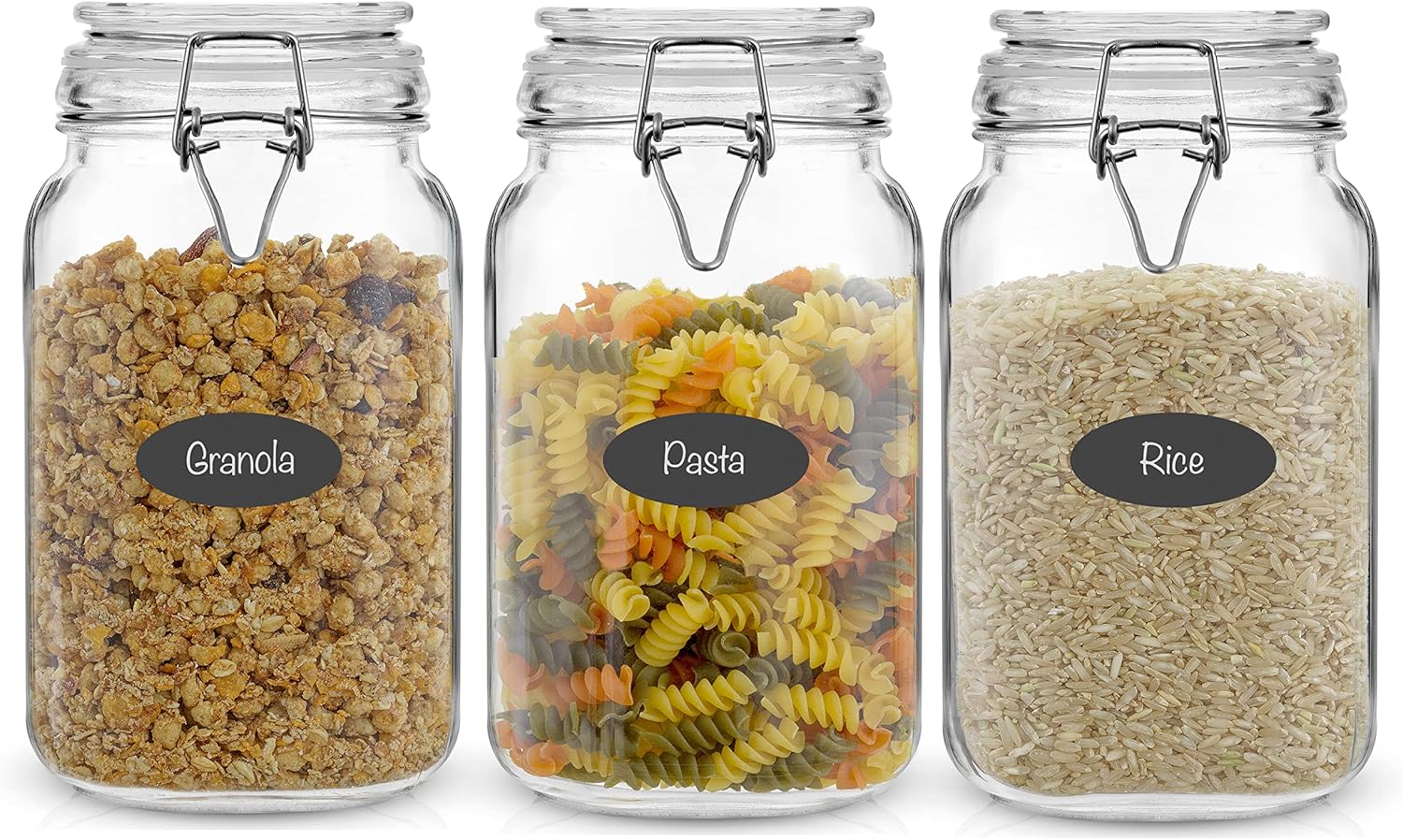 Airtight Glass Jars with Lids  - đánh giá và giá Food Storage Glass Container Set