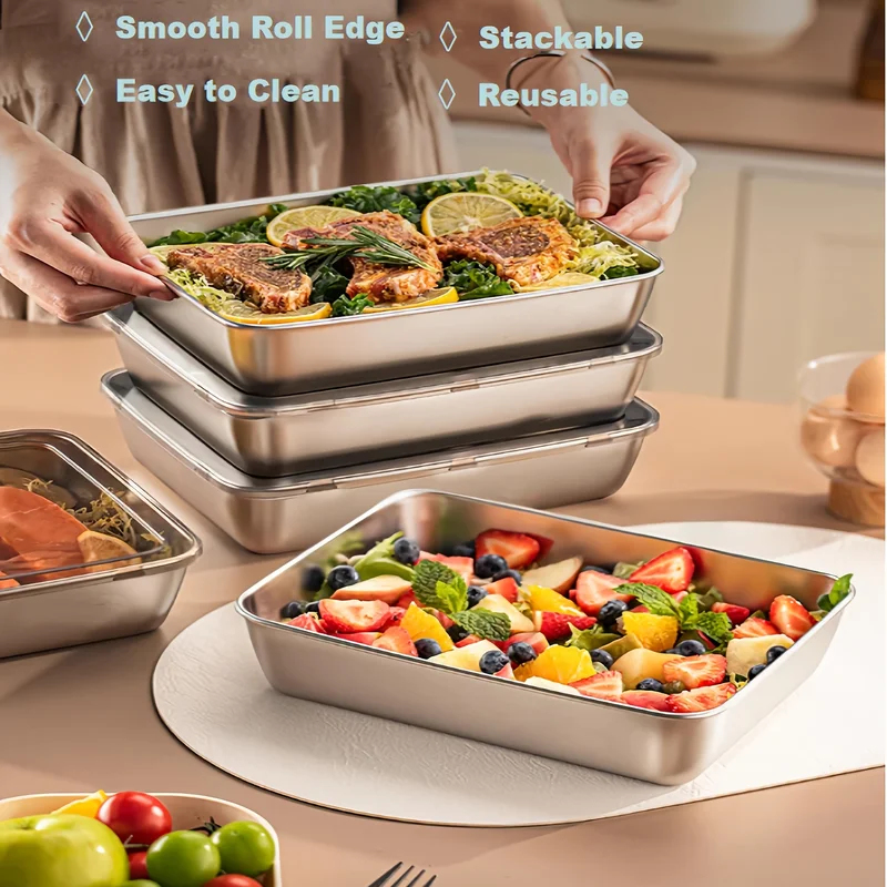 3pcs Stainless Steel Food Cont - đánh giá và giá Stainless Lunch Box