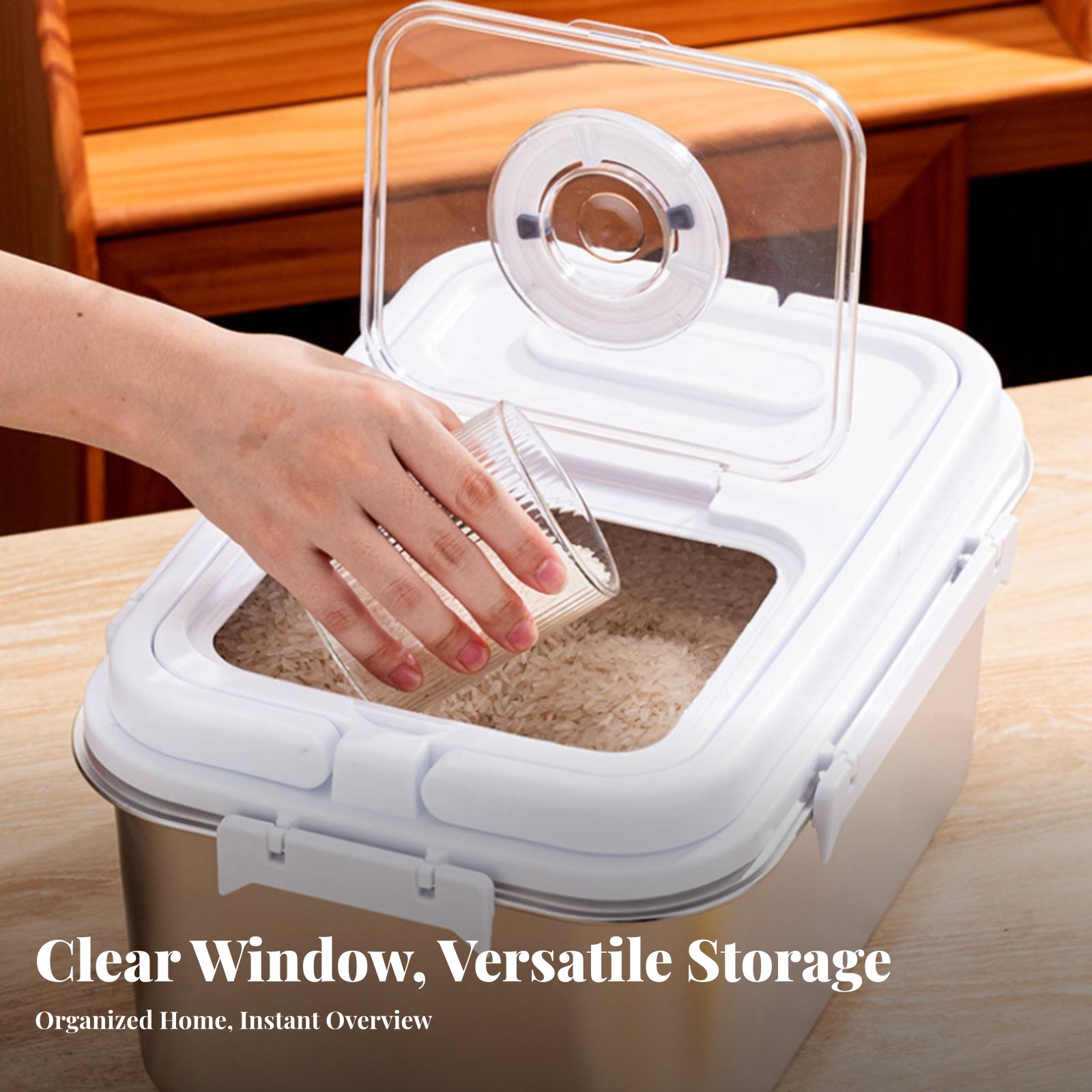 Stainless Steel Rice Bin Moist - đánh giá và giá Food Storage Pet