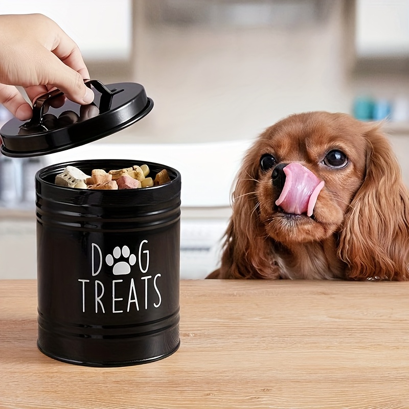 Metal Dog Treat Container Dog  - đánh giá và giá Food Storage Pet