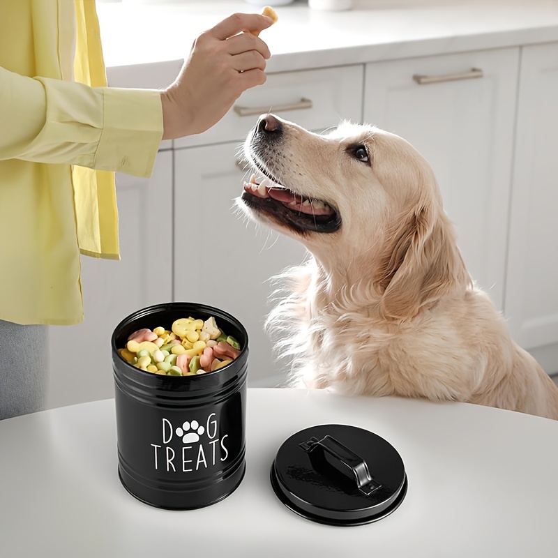 Metal Dog Treat Container Dog  - đánh giá và giá Food Storage Pet